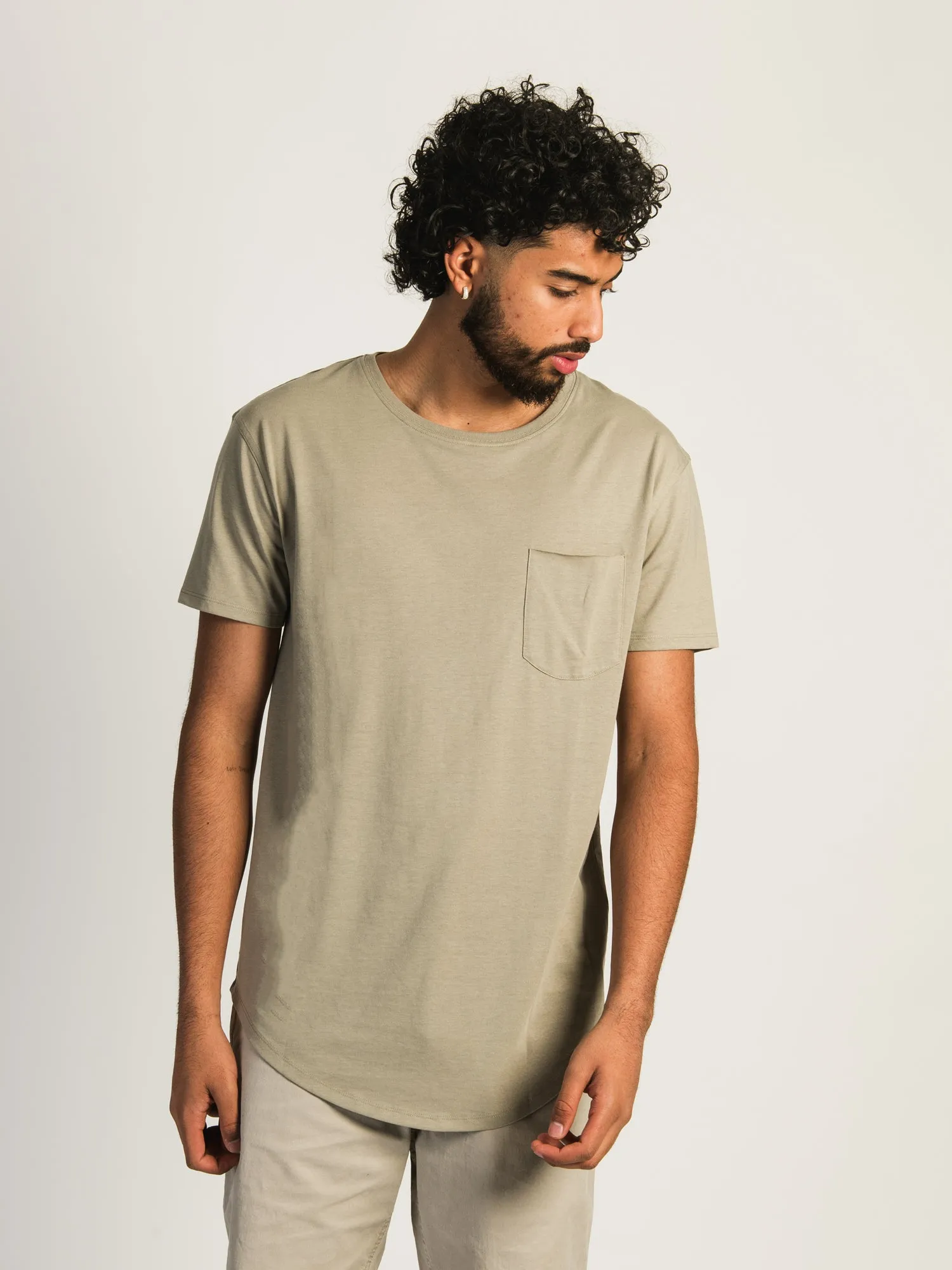 LONGLINE TEE - BEIGE sold by Boathouse