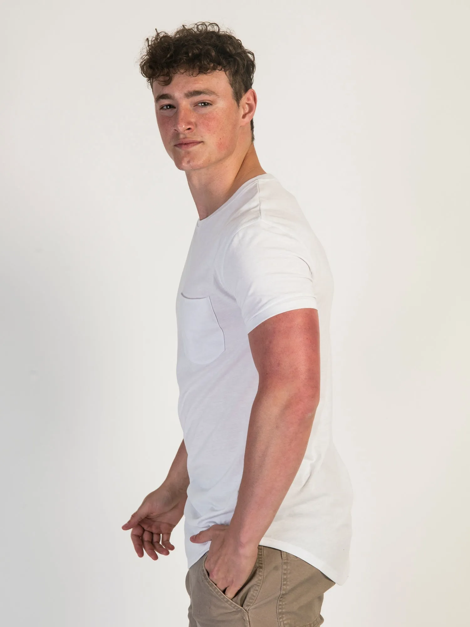 LONGLINE TEE - WHITE sold by Boathouse product image thumbnail 3