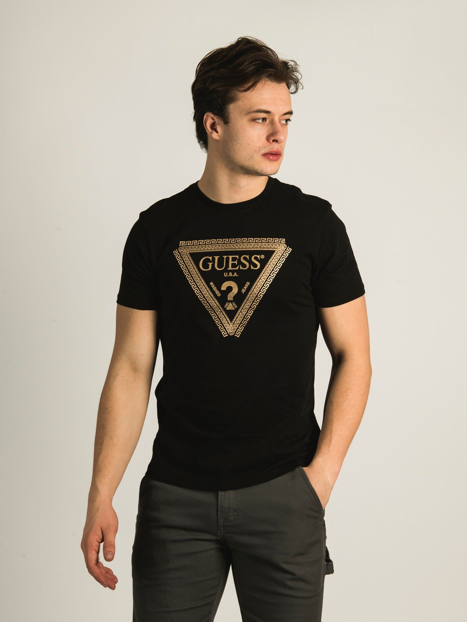 GUESS CHAIN SHORT SLEEVE LOGO T-SHIRT sold by Boathouse