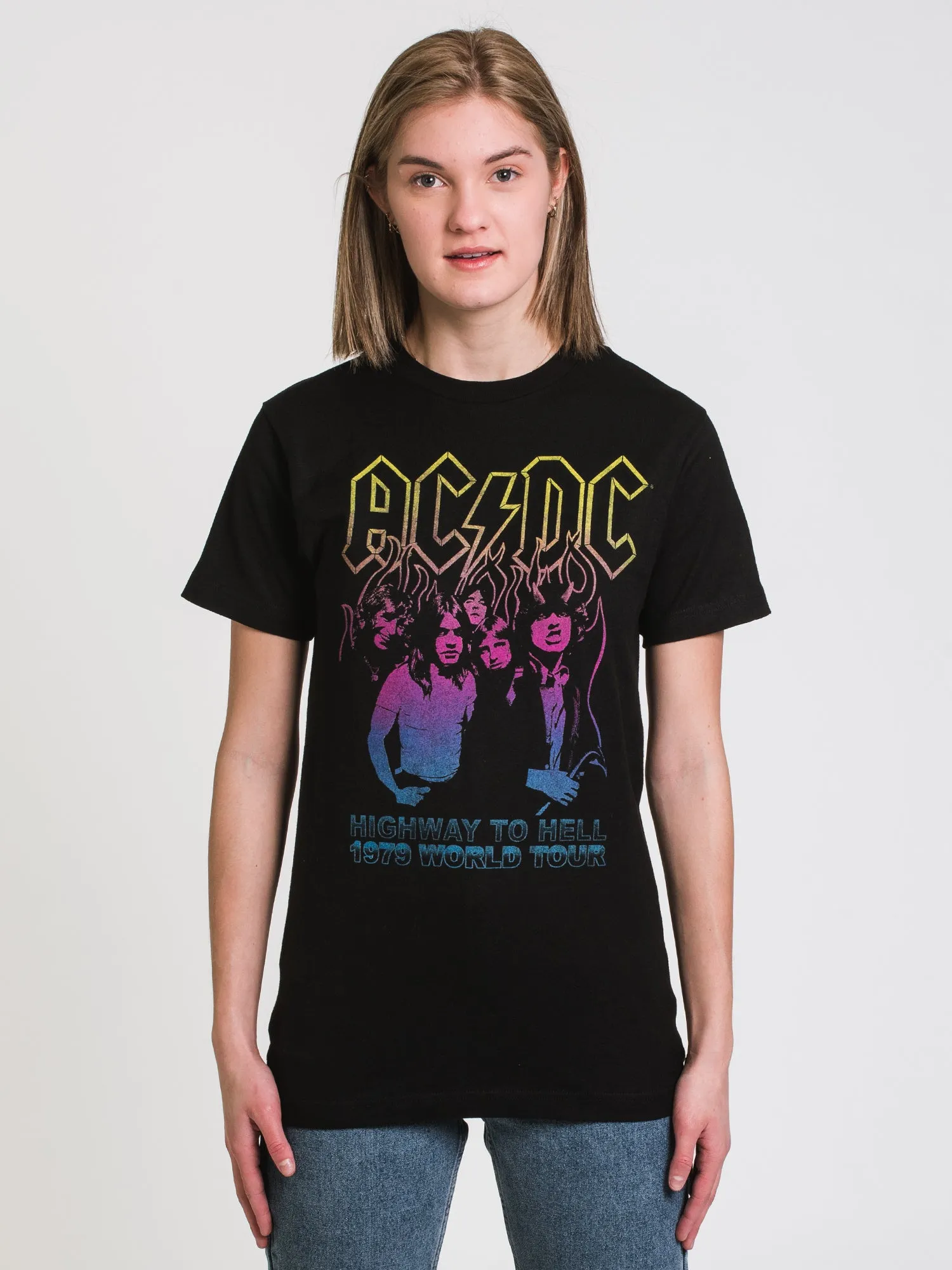 GOODIE TWO SLEEVE AC/DC ON FIRE T-SHIRT - CLEARANCE sold by Boathouse