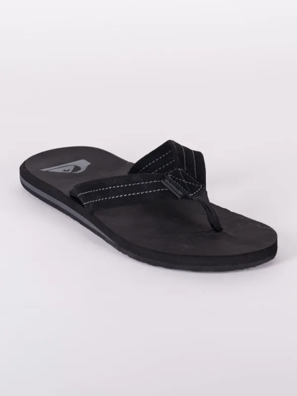 MENS CARVER SUEDE SOLID BLACK SANDALS sold by Boathouse