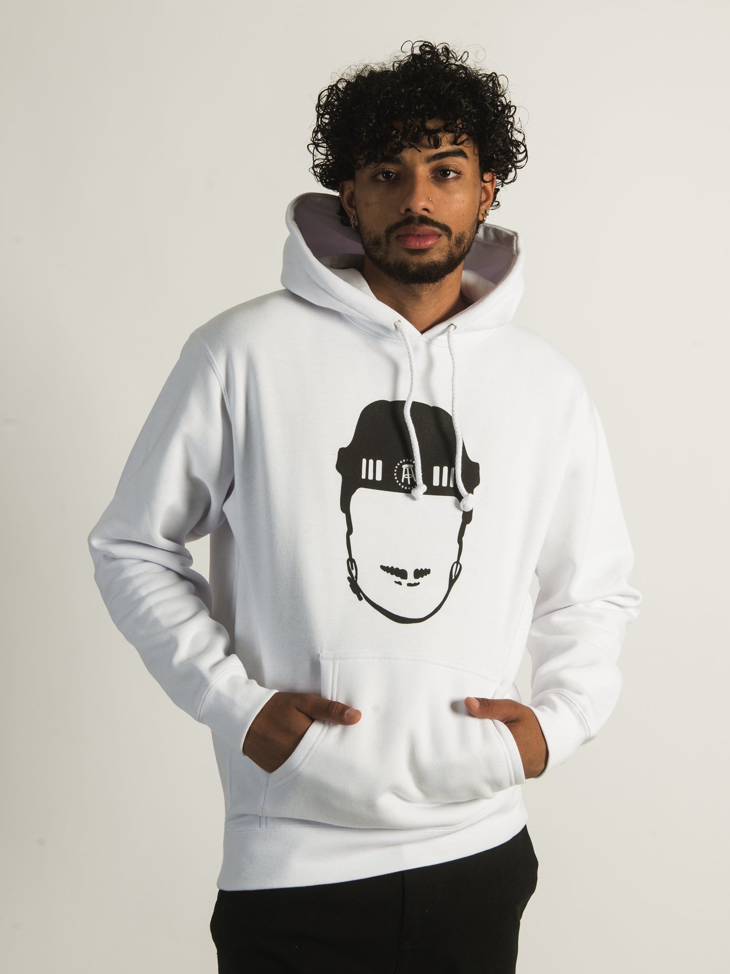 BARSTOOL SPORTS SPITTIN CHICLETS HELMET PULLOVER HOODIE sold by Boathouse product image thumbnail 2
