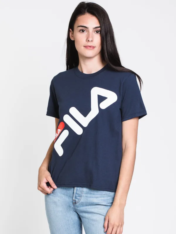 WOMENS ELIZA BOXY SHORT SLEEVE TEE - NAVY - CLEARANCE sold by Boathouse