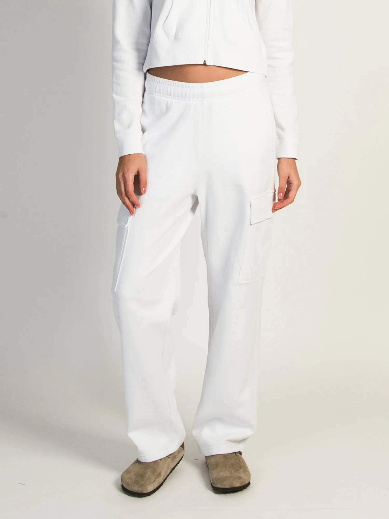 HARLOW ANDI CARGO SWEATPANTS - WHITE - CLEARANCE sold by Boathouse