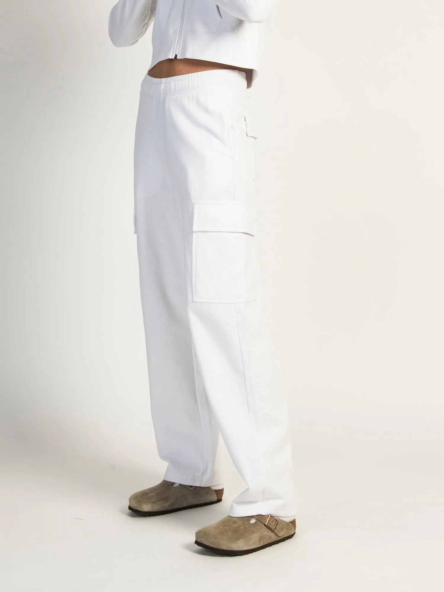 HARLOW ANDI CARGO SWEATPANTS - WHITE - CLEARANCE sold by Boathouse product image thumbnail 3