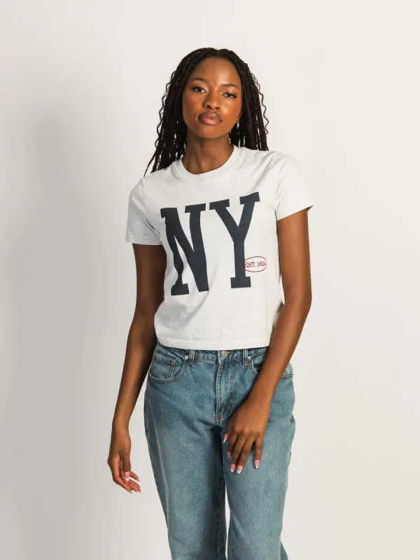 HARLOW BRENNA MELANGE TEE - NEW YORK sold by Boathouse