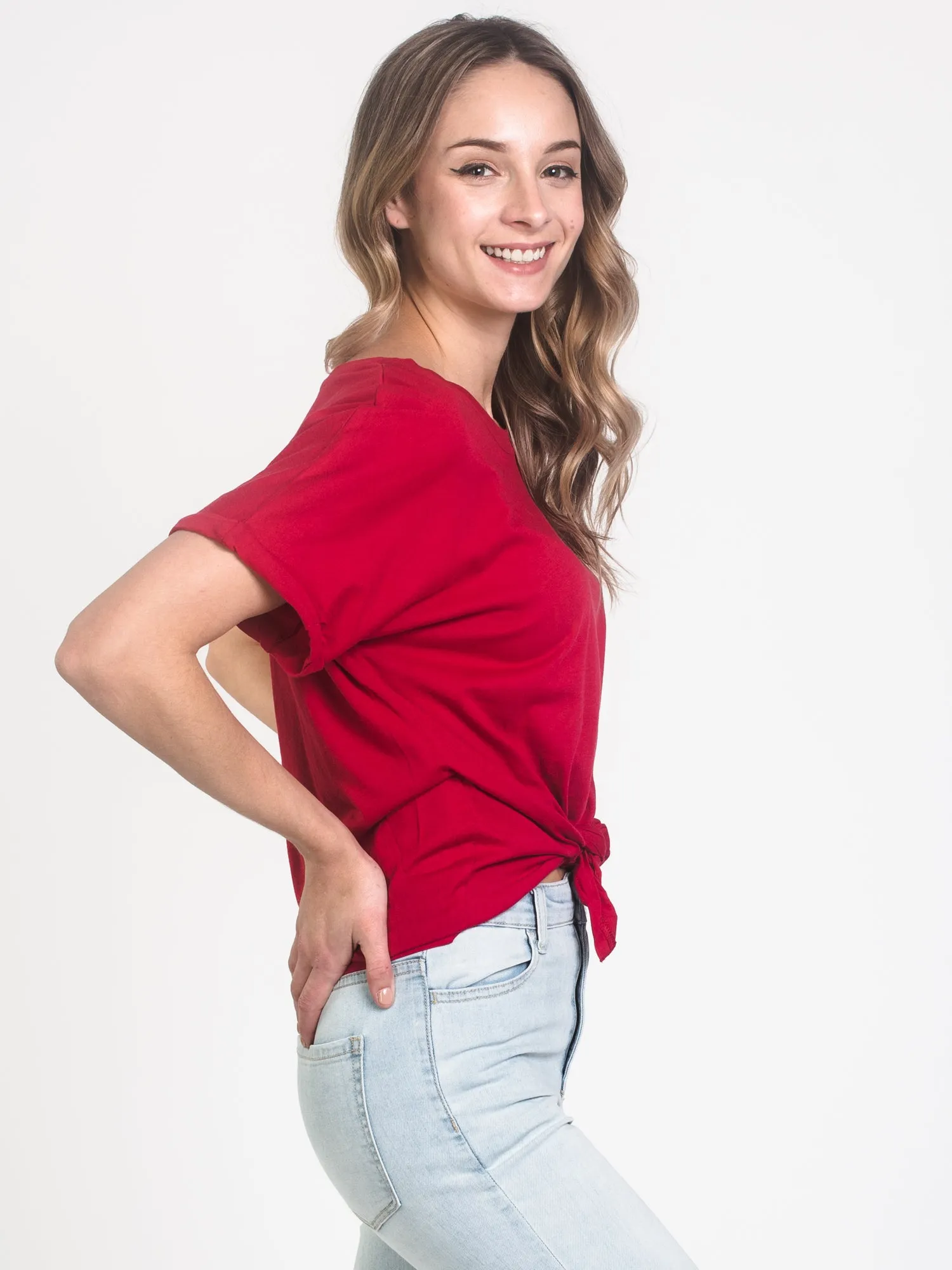WOMENS LAYLA KNOTTED TEE - CLEARANCE sold by Boathouse product image thumbnail 3