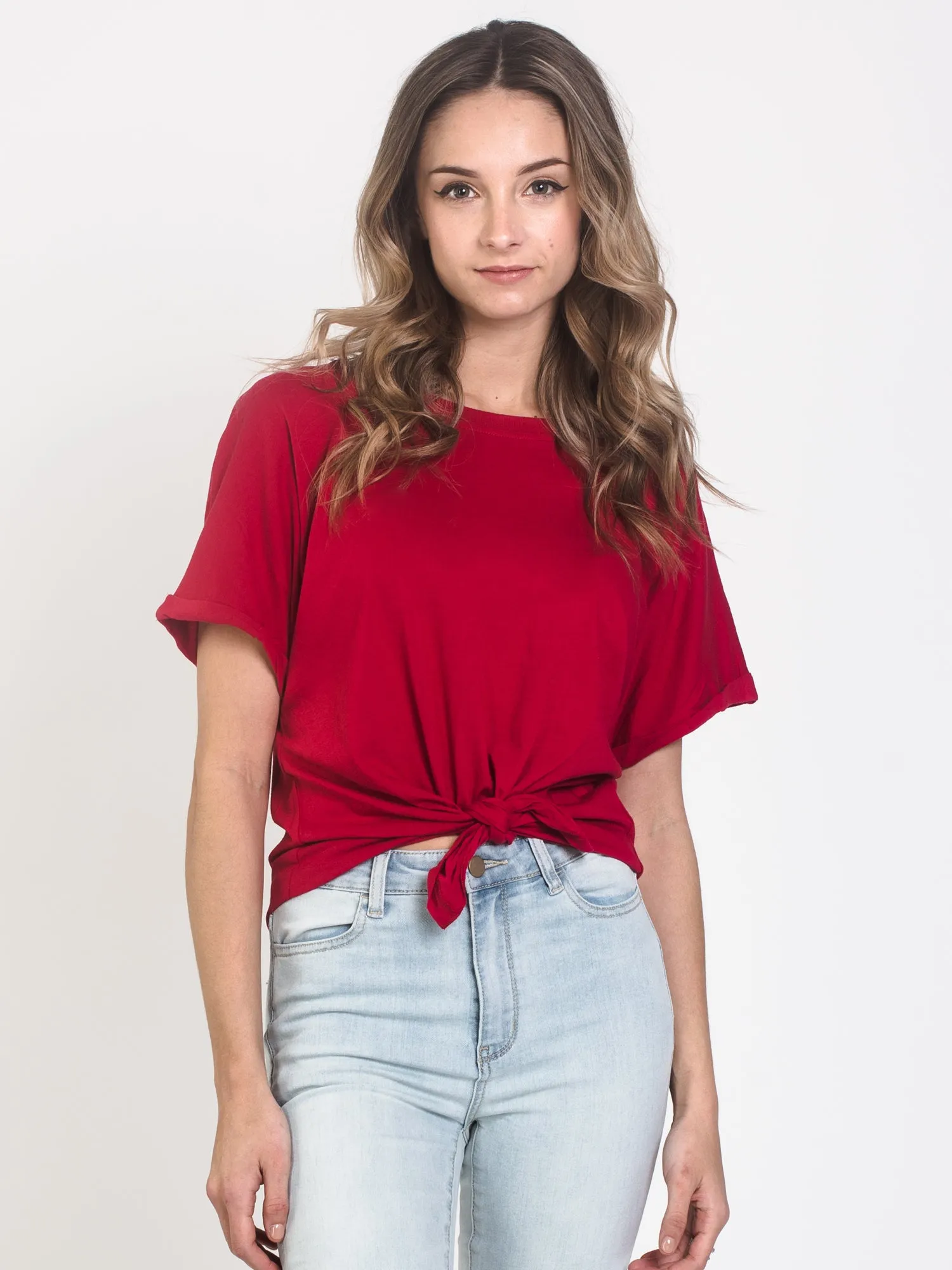 WOMENS LAYLA KNOTTED TEE - CLEARANCE sold by Boathouse