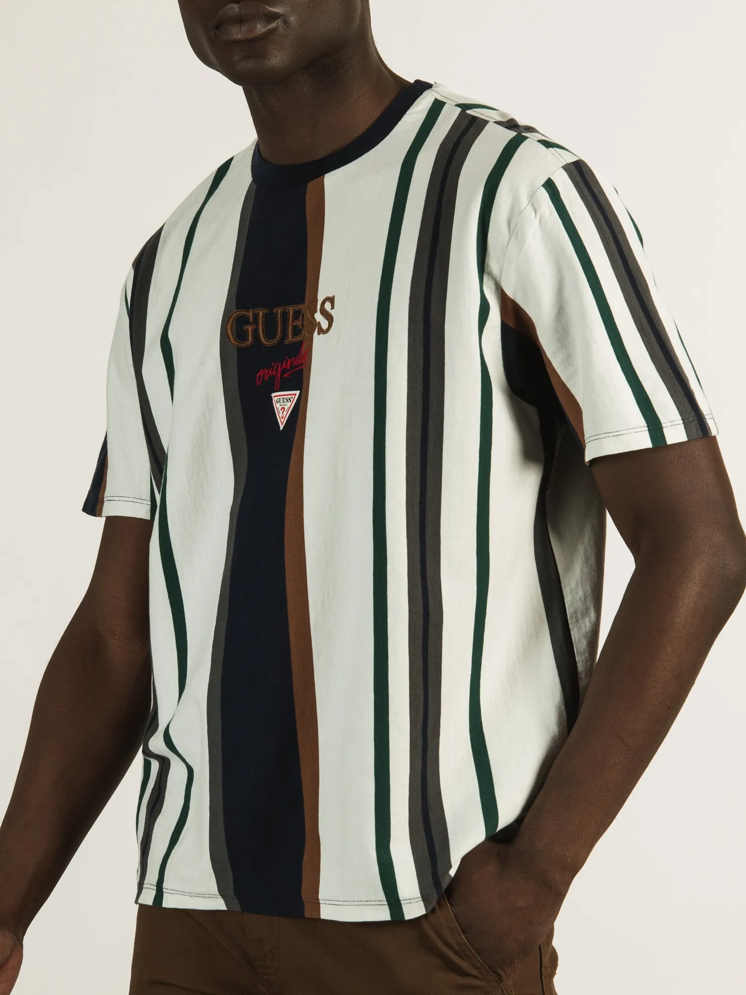 GUESS GO BRANDT STRIPE T-SHIRT - CLEARANCE sold by Boathouse product image thumbnail 3