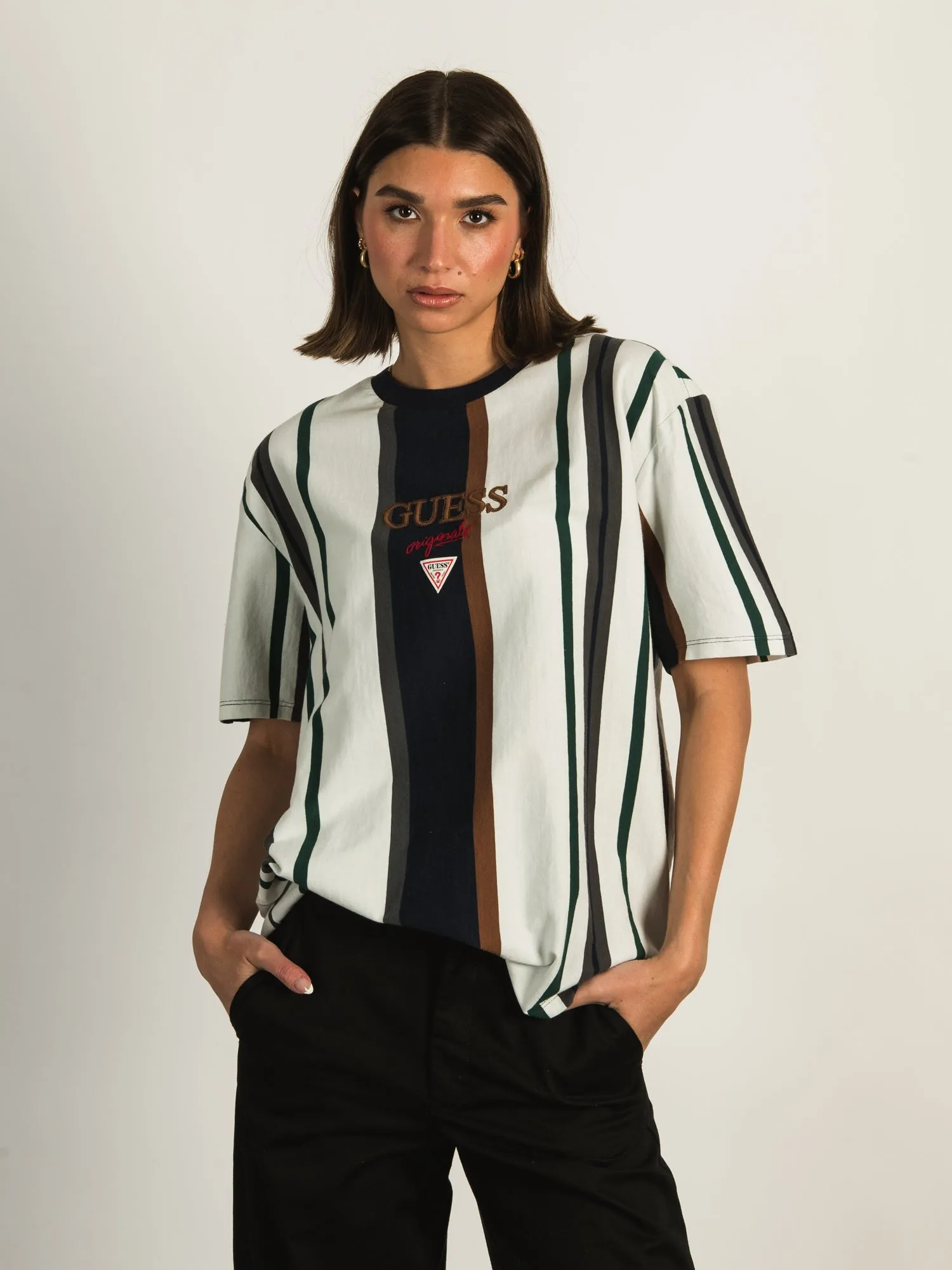 GUESS GO BRANDT STRIPE T-SHIRT - CLEARANCE sold by Boathouse product image thumbnail 2