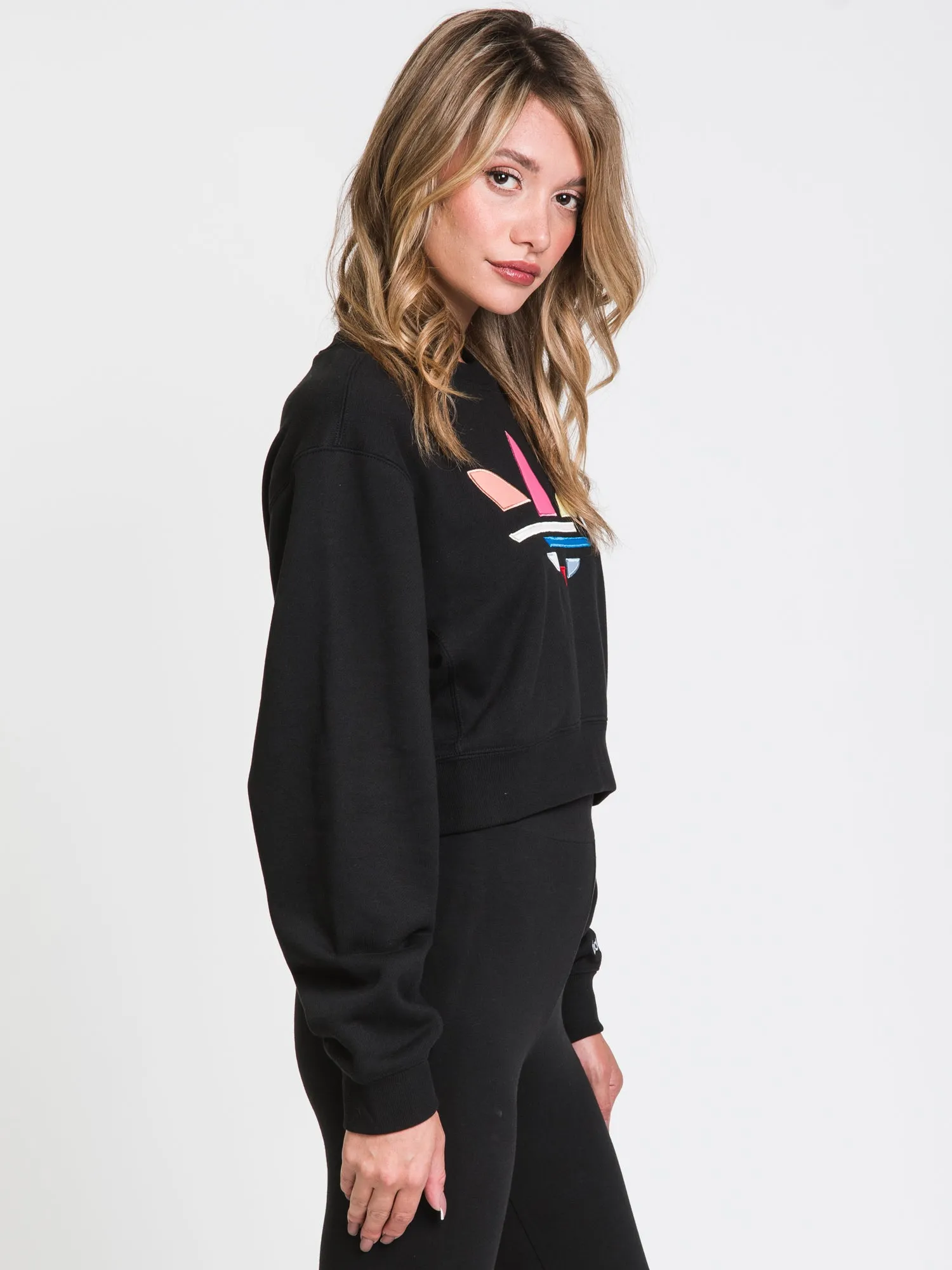 ADIDAS F/T CROPPED EMBROIDERED LOGO SWEATSHIRT - CLEARANCE sold by Boathouse product image thumbnail 3