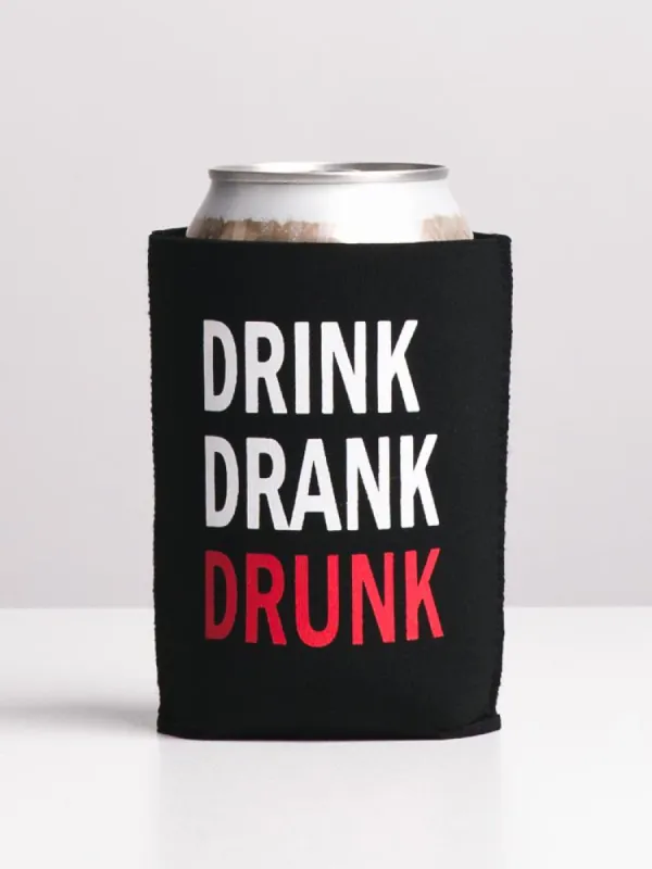 DRINK DRANK DRUNK BEER KOOZIE- CLEARANCE sold by Boathouse