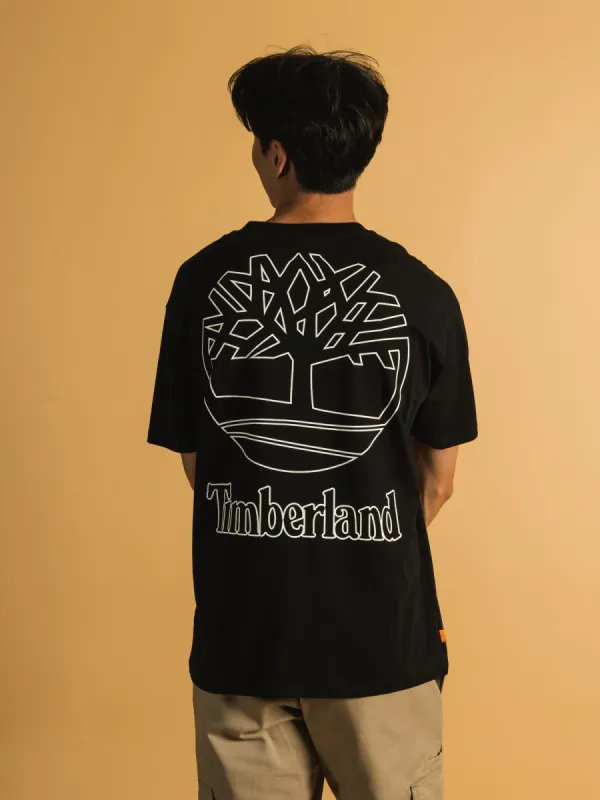 TIMBERLAND BACK TREE & LINEAR SHORT SLEEVE LOGO T-SHIRT - CLEARANCE sold by Boathouse