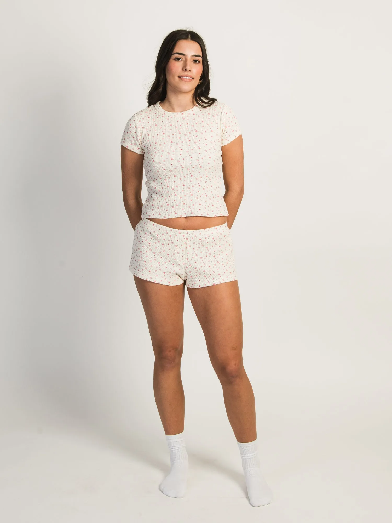 HARLOW ALLIE DITSY WAFFLE SHORT sold by Boathouse product image thumbnail 2