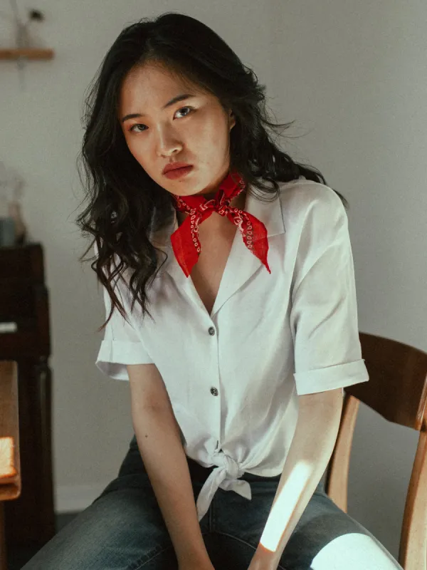WOMENS CAMP TIE SHIRT - CLEARANCE sold by Boathouse