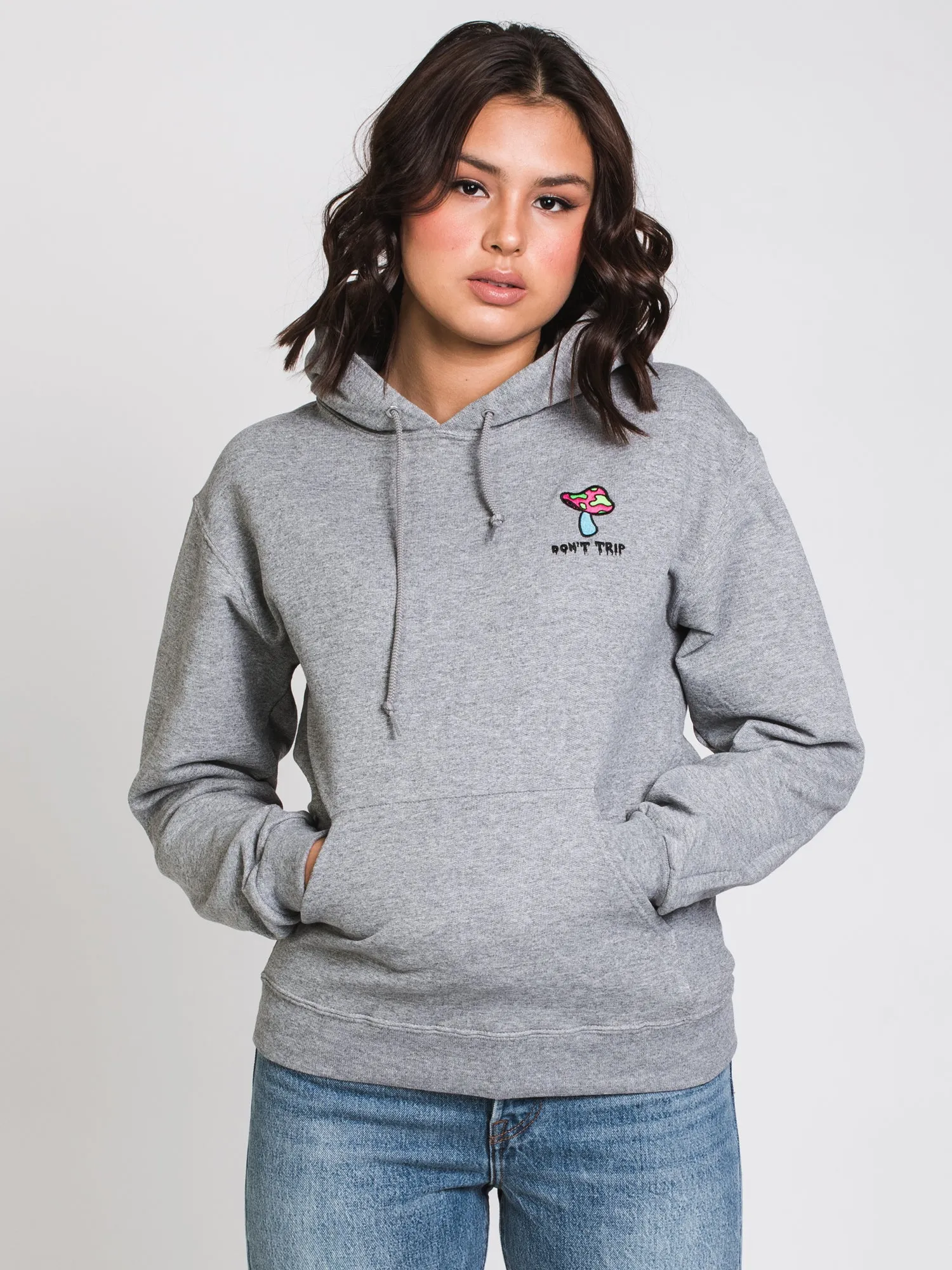 DON'T TRIP EMBROIDERED HOODIE - CLEARANCE sold by Boathouse product image thumbnail 3
