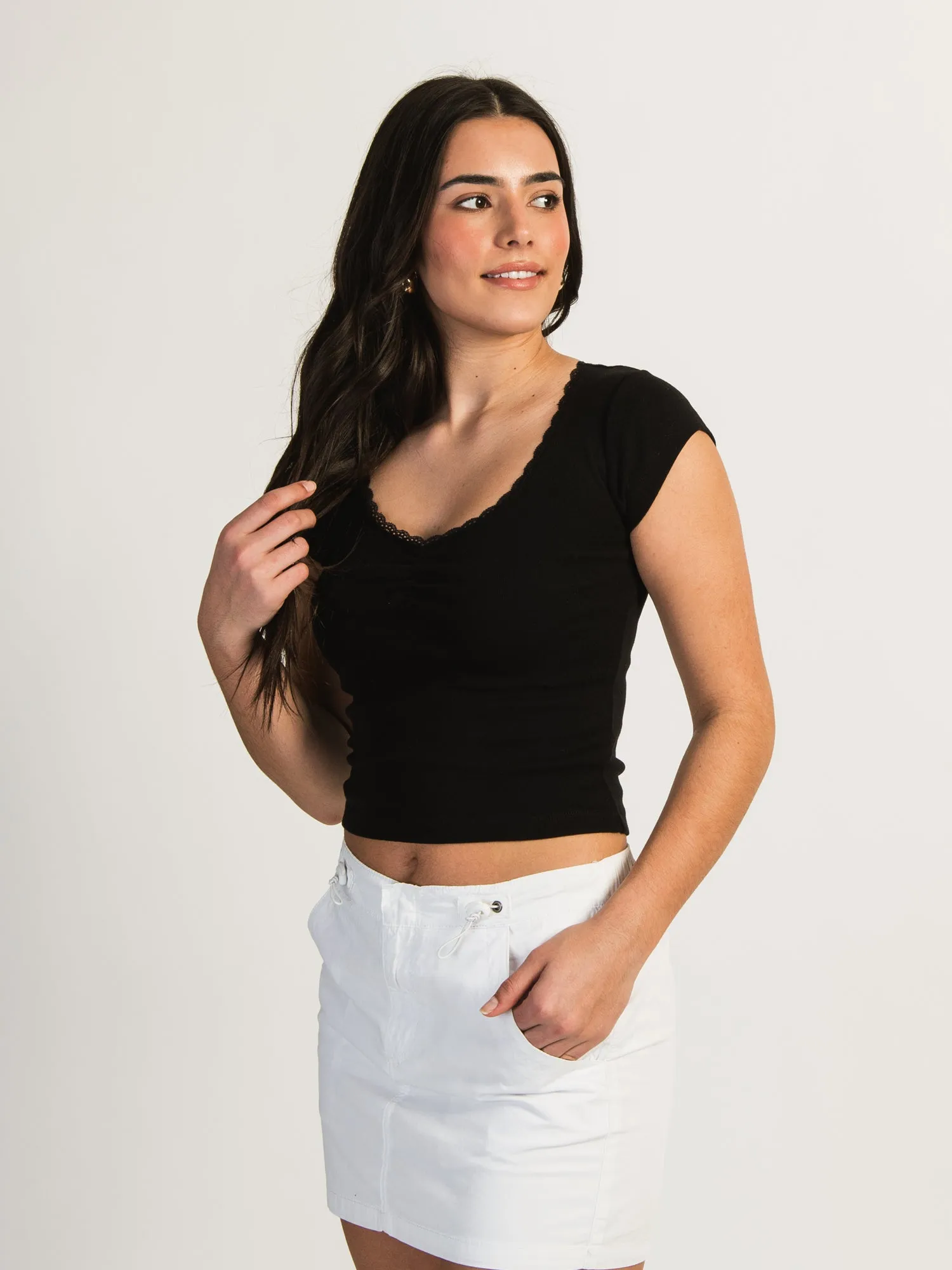 HARLOW EMMA TEE - BLACK sold by Boathouse product image thumbnail 2