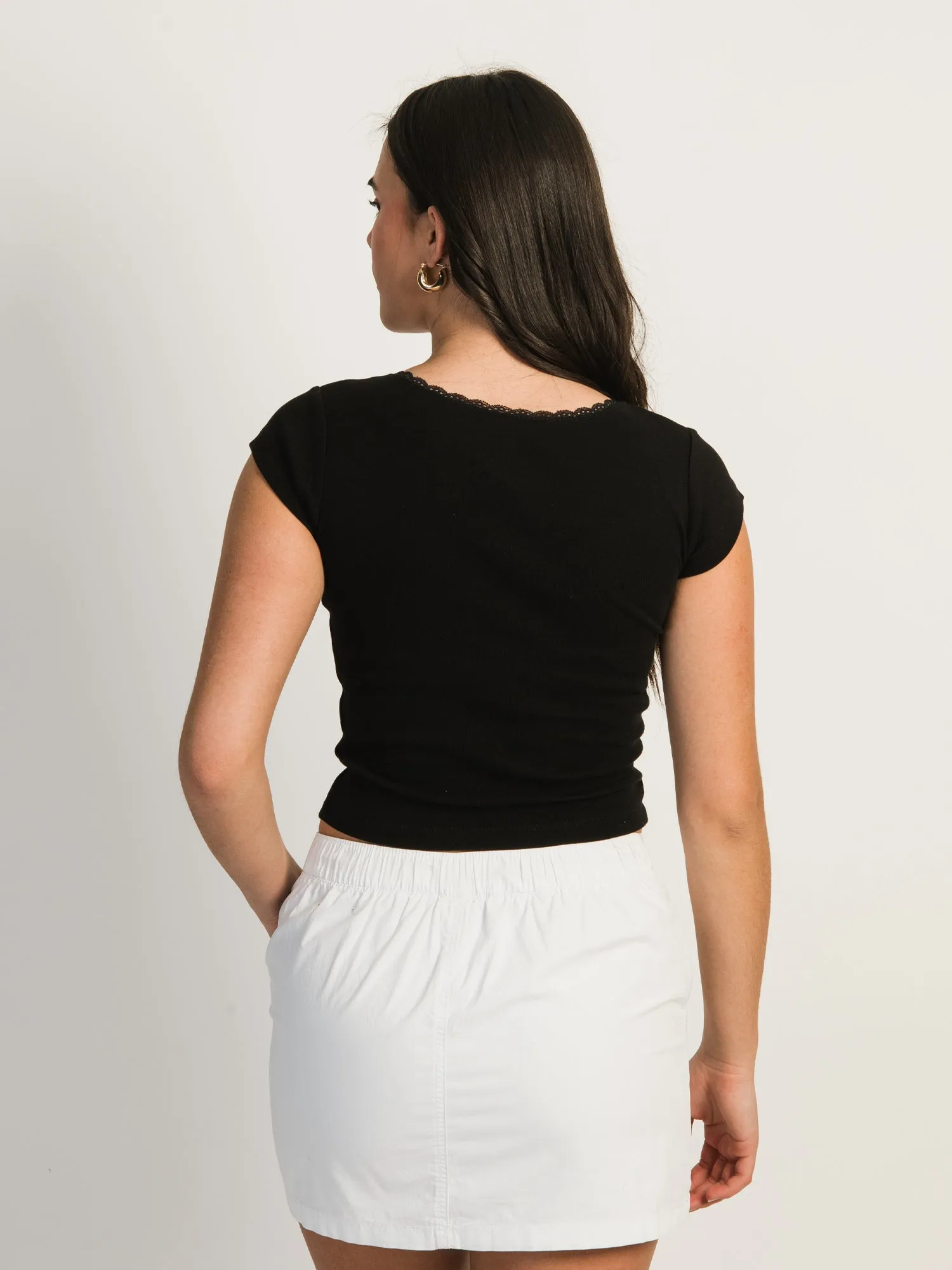 HARLOW EMMA TEE - BLACK sold by Boathouse product image thumbnail 3