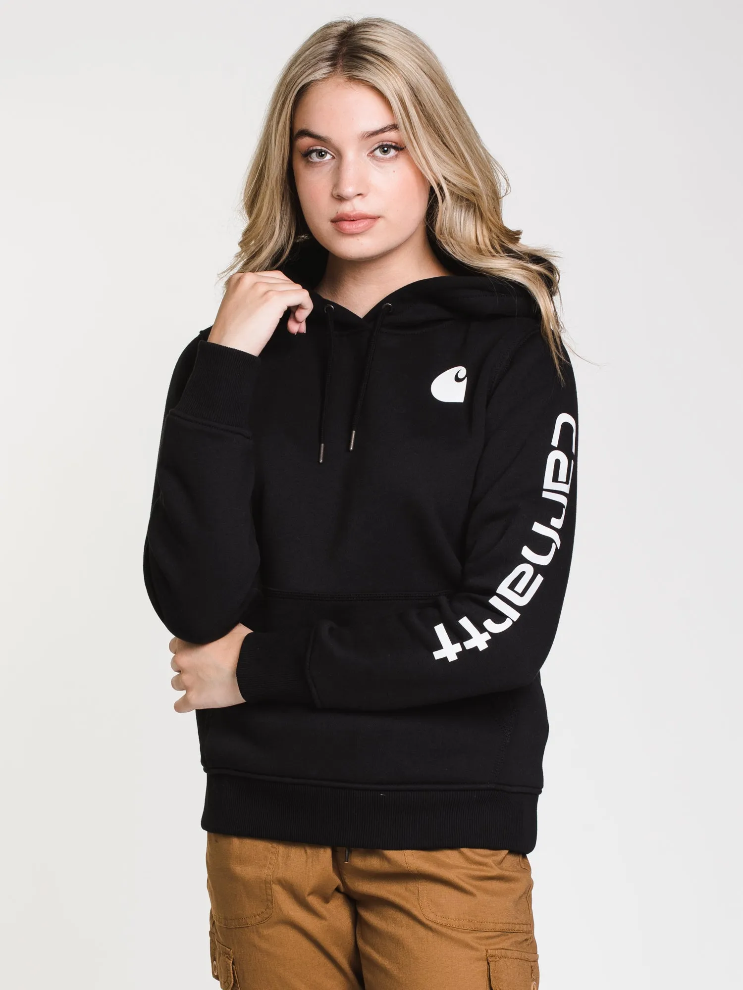 CARHARTT CLARKSBURG LOGO PULLOVER HOODIE sold by Boathouse