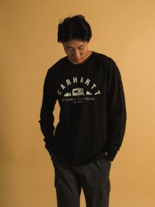 CARHARTT CAMPER LONG SLEEVE GRAPHIC T-SHIRT sold by Boathouse
