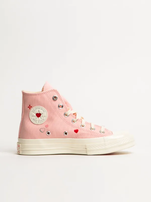 WOMENS CONVERSE CHUCK 70 HI HEARTS SNEAKER sold by Boathouse