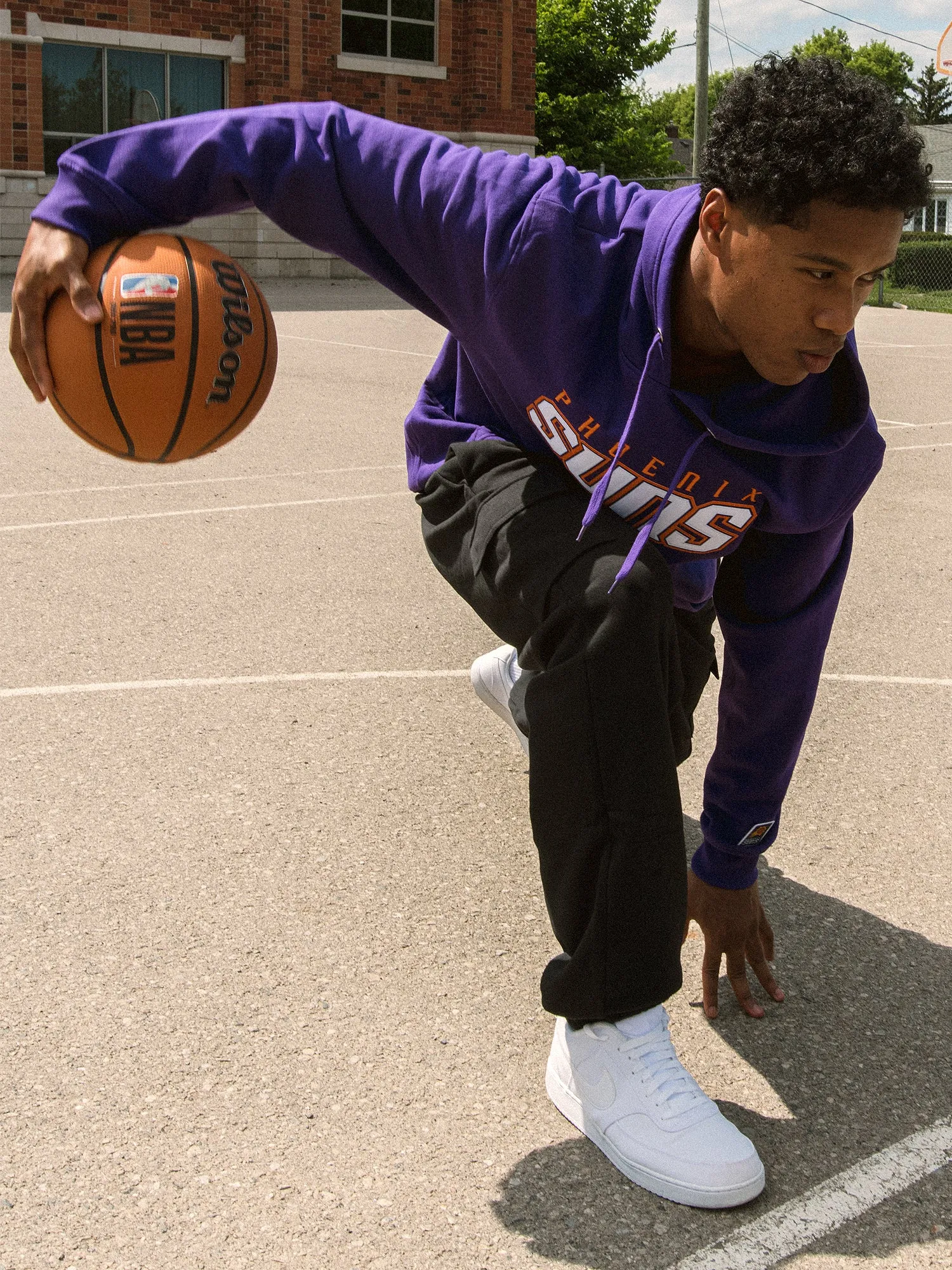 NBA PHOENIX SUNS HARDWOOD PULL OVER HOODIE sold by Boathouse product image thumbnail 2