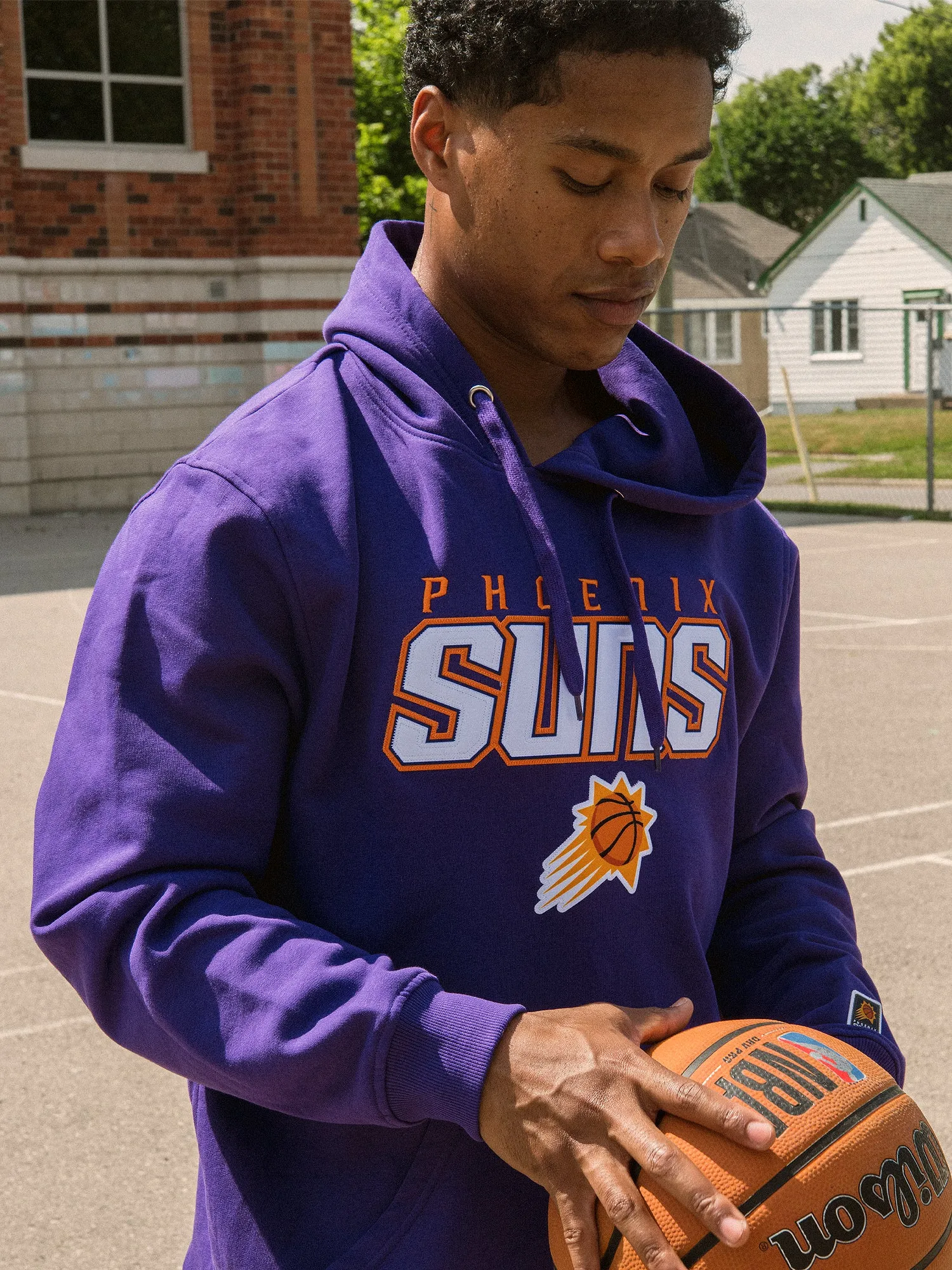 NBA PHOENIX SUNS HARDWOOD PULL OVER HOODIE sold by Boathouse