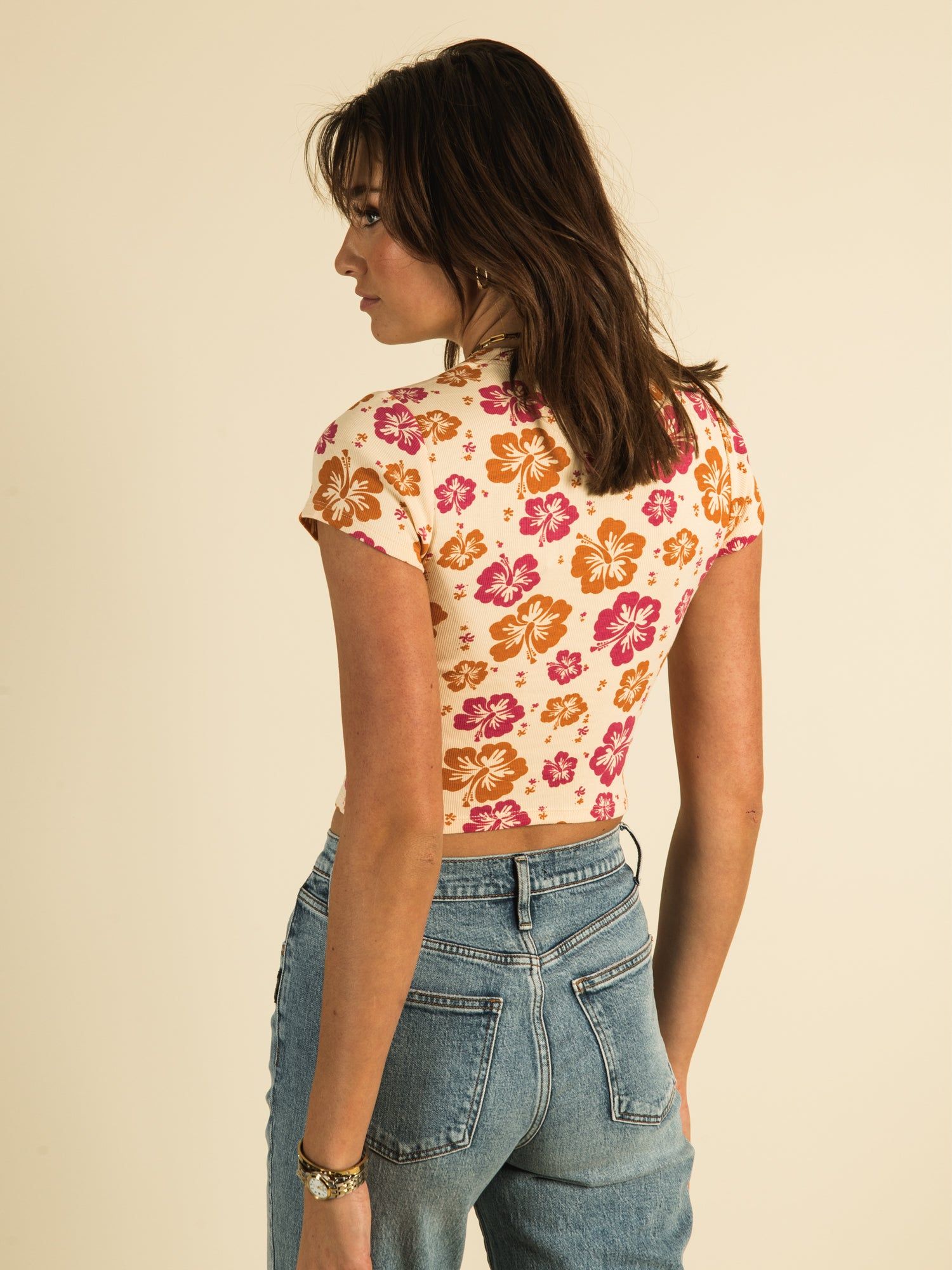 HARLOW RIBBED BABY ALL OVER PRINT T-SHIRT - CLEARANCE sold by Boathouse product image thumbnail 4