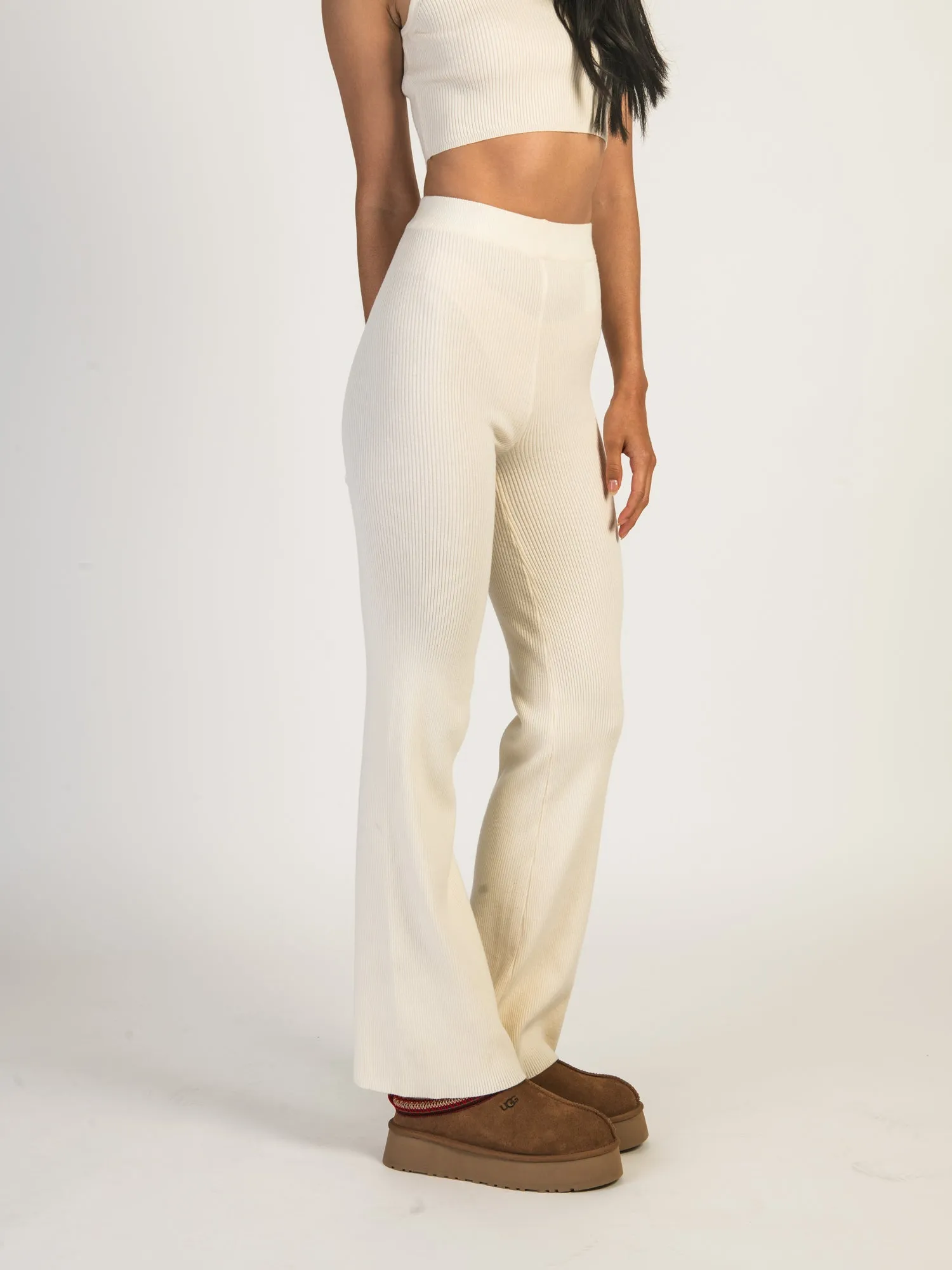 HARLOW HOLLY RIBBED PANT - CREAM sold by Boathouse product image thumbnail 3