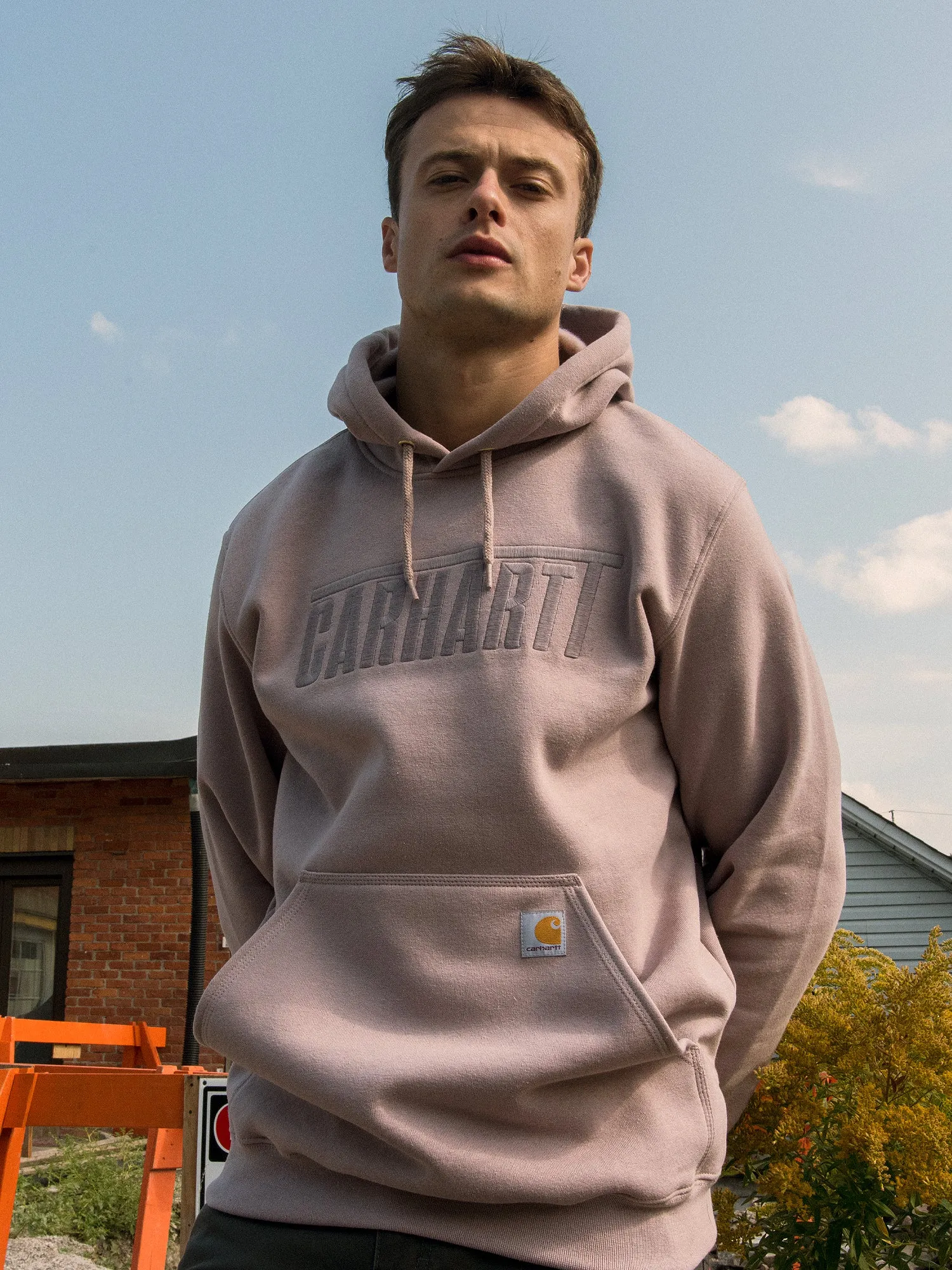 CARHARTT LOOSE FIT EMBROIDERED LOGO HOODIE sold by Boathouse