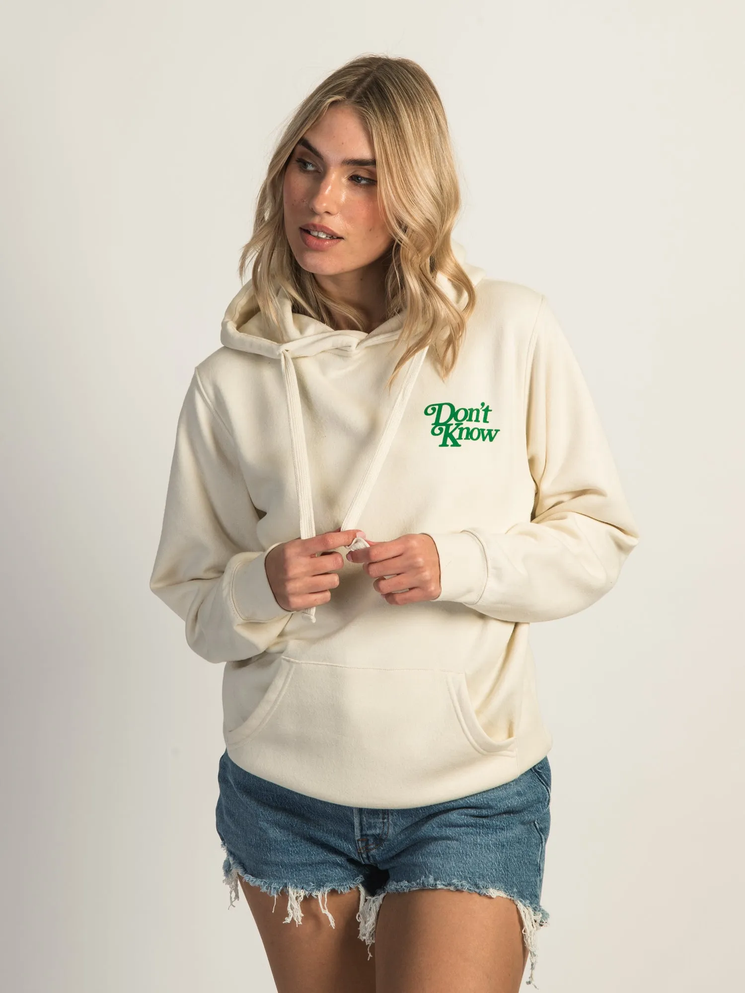 VERBAGE DON'T CARE HOODIE sold by Boathouse product image thumbnail 2