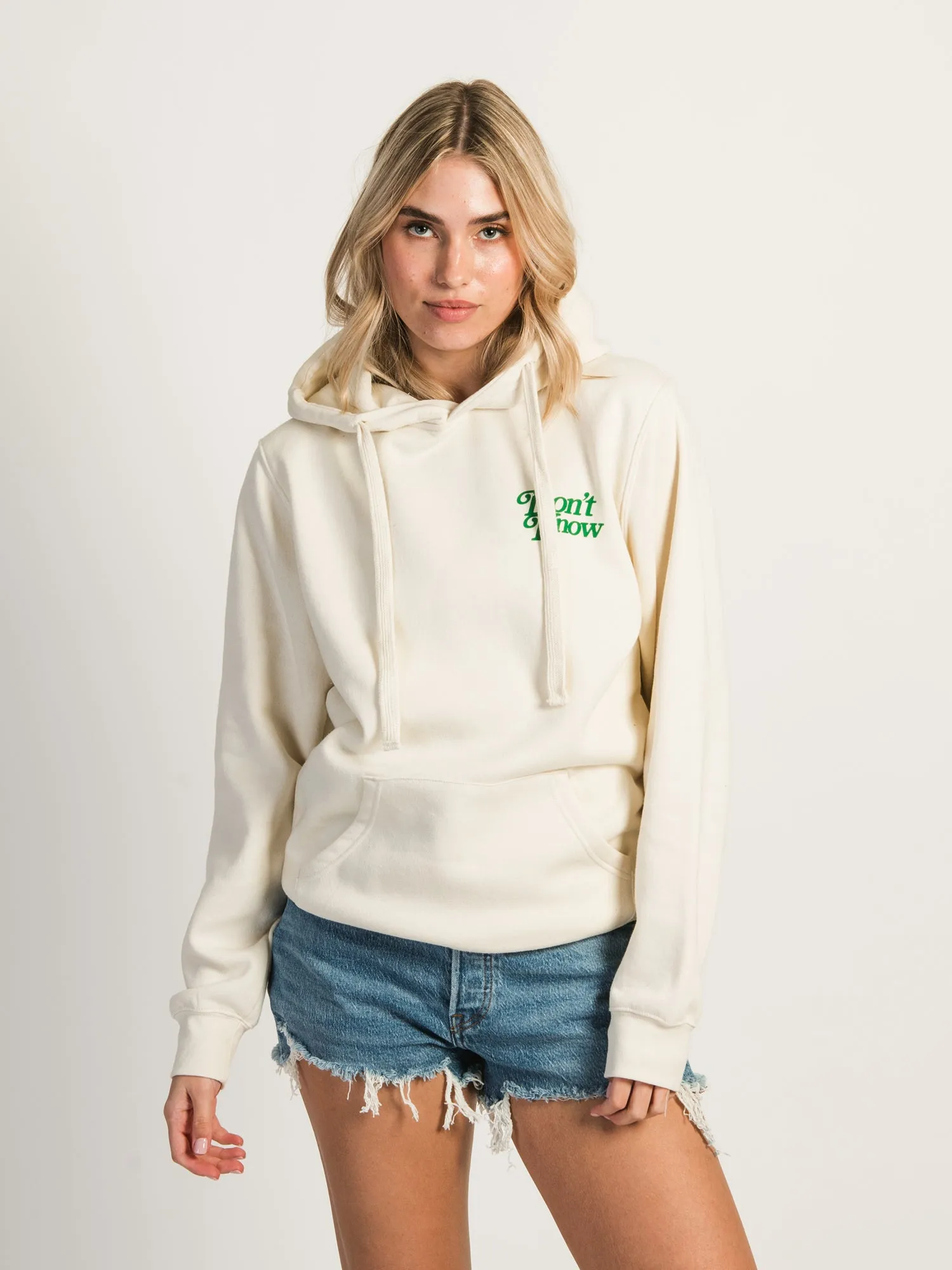 VERBAGE DON'T CARE HOODIE sold by Boathouse product image thumbnail 3