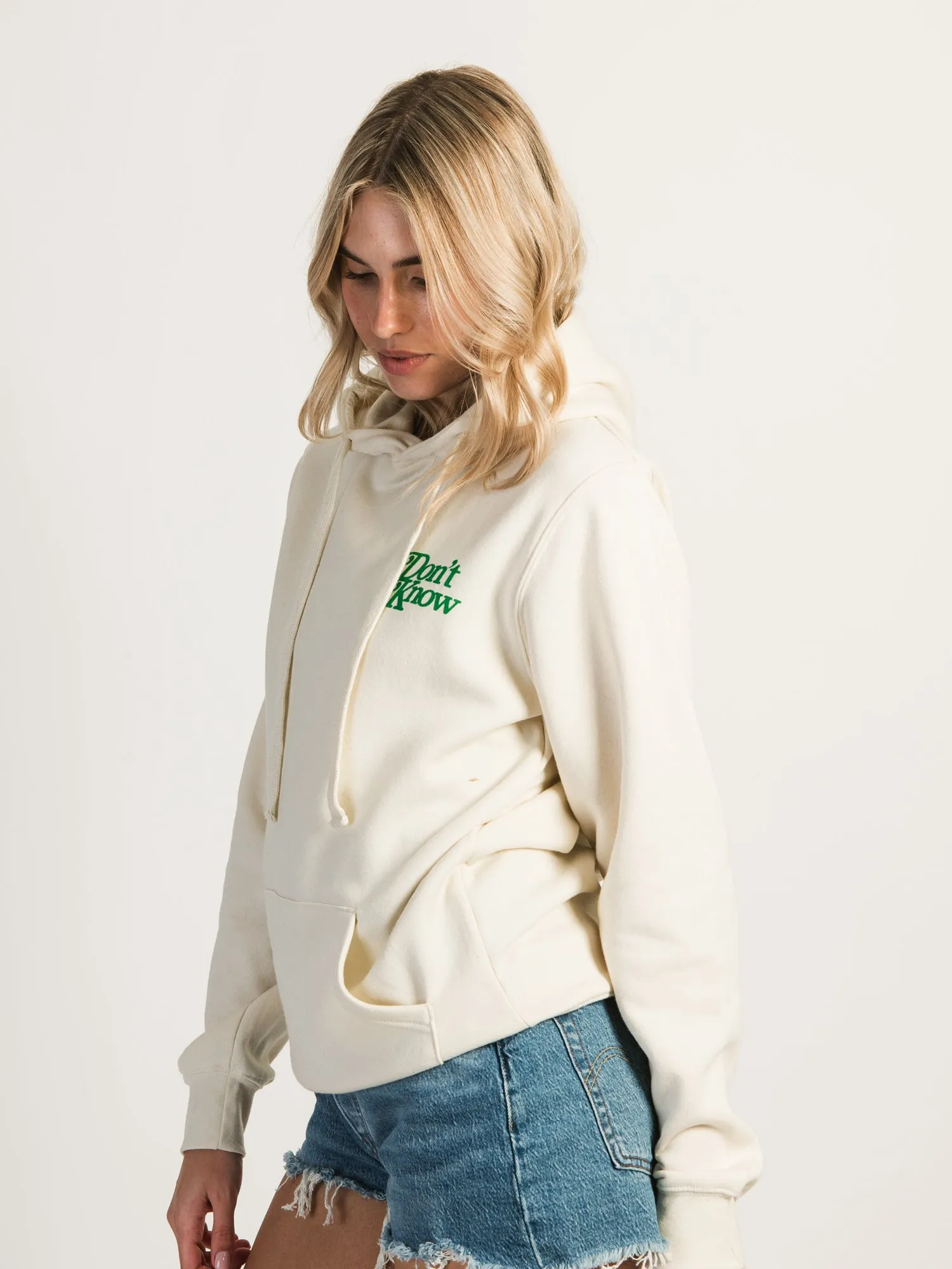 VERBAGE DON'T CARE HOODIE sold by Boathouse product image thumbnail 4