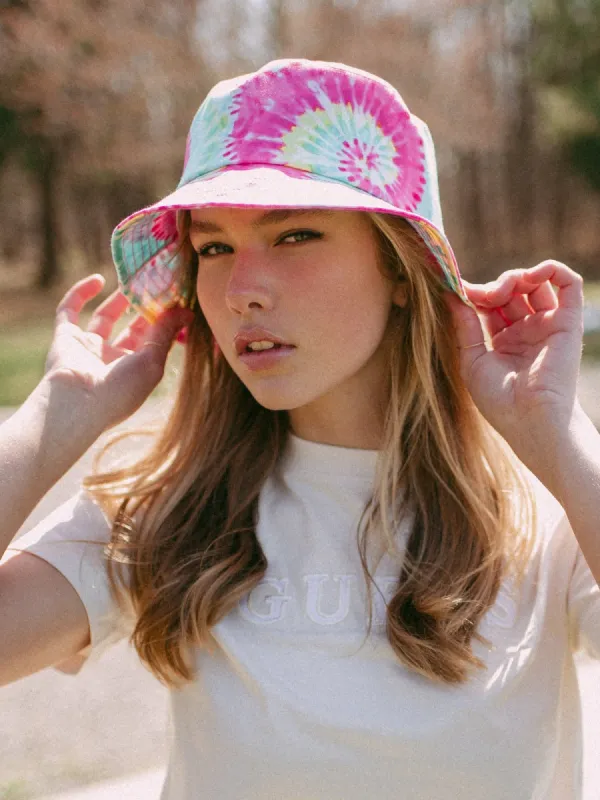 DLG BUCKET HAT - PINK TIE DYE SWIRL - CLEARANCE sold by Boathouse