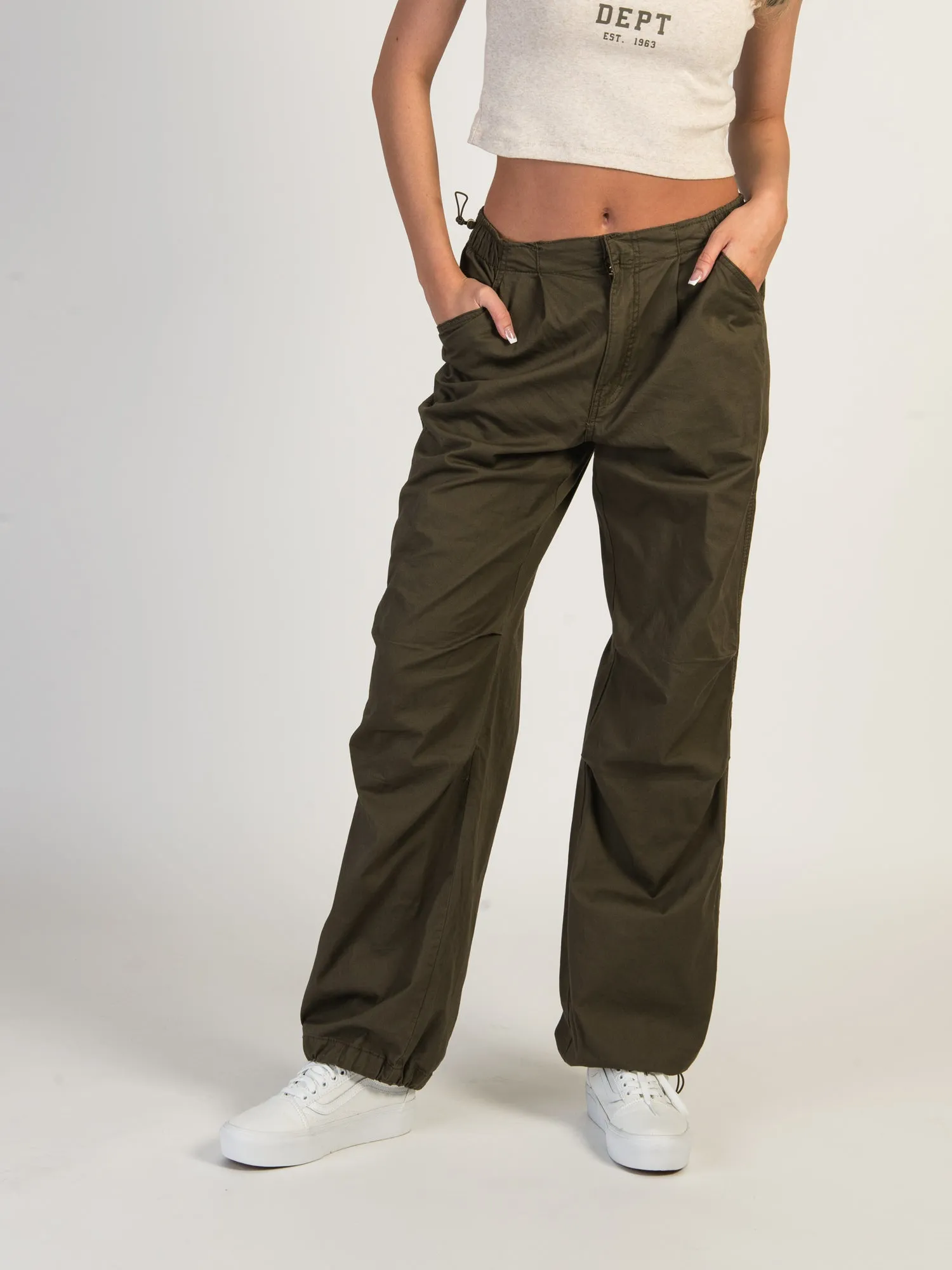 HARLOW PAXTON PARACHUTE PANT - ARMY - CLEARANCE sold by Boathouse