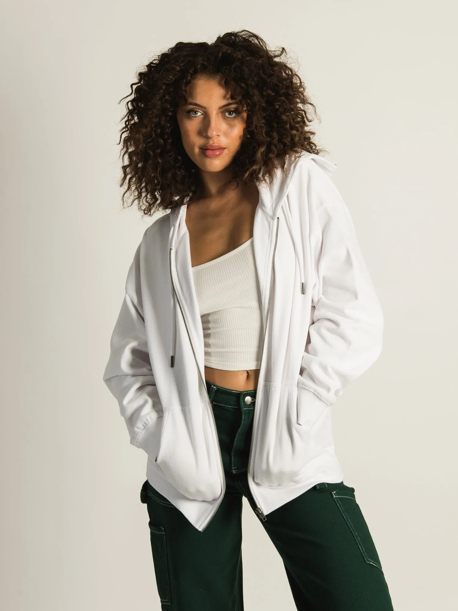 HARLOW MARIAH OVERSIZED SCREEN ZIP UP HOODIE - CLEARANCE sold by Boathouse product image thumbnail 5