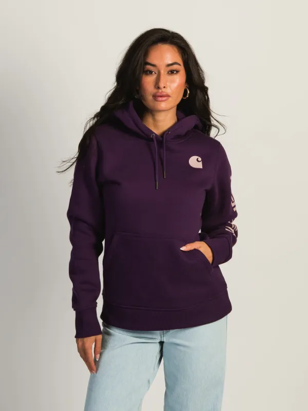 CARHARTT LOGO SLEEVE PULLOVER HOODIE sold by Boathouse