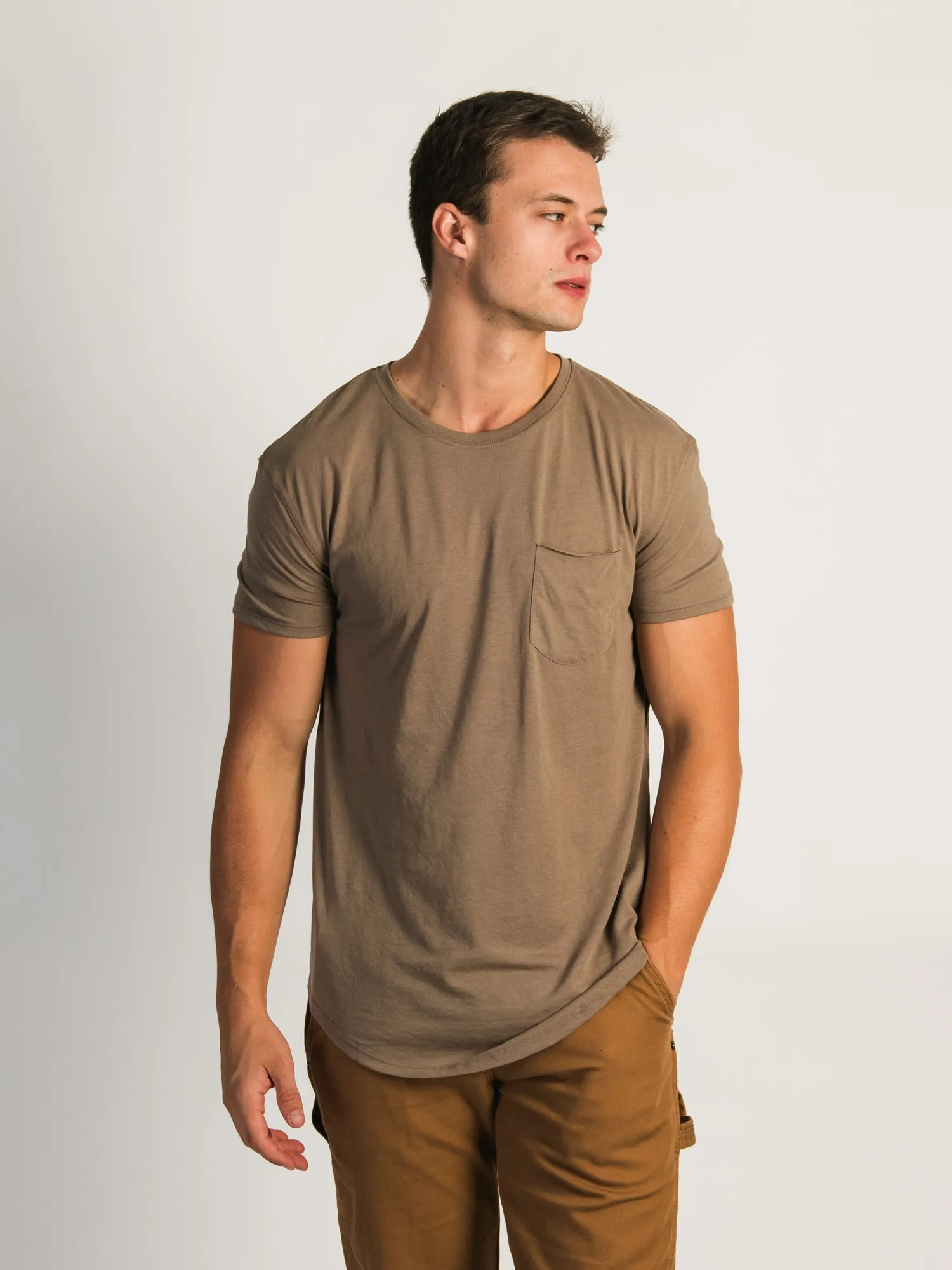 LONGLINE TEE - TAUPE sold by Boathouse