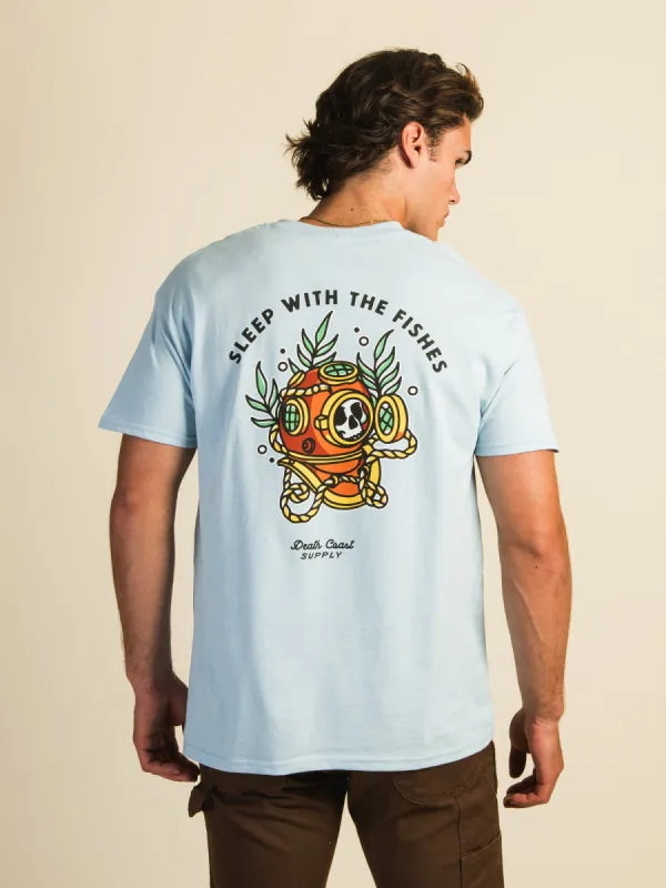 DEATH COAST SUPPLY SLEEP WITH THE FISHES T-SHIRT sold by Boathouse