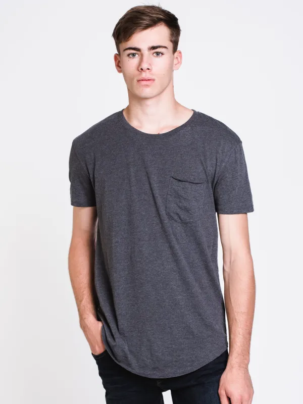 MENS LONGLINET-SHIRT- CHARCOAL - CLEARANCE sold by Boathouse