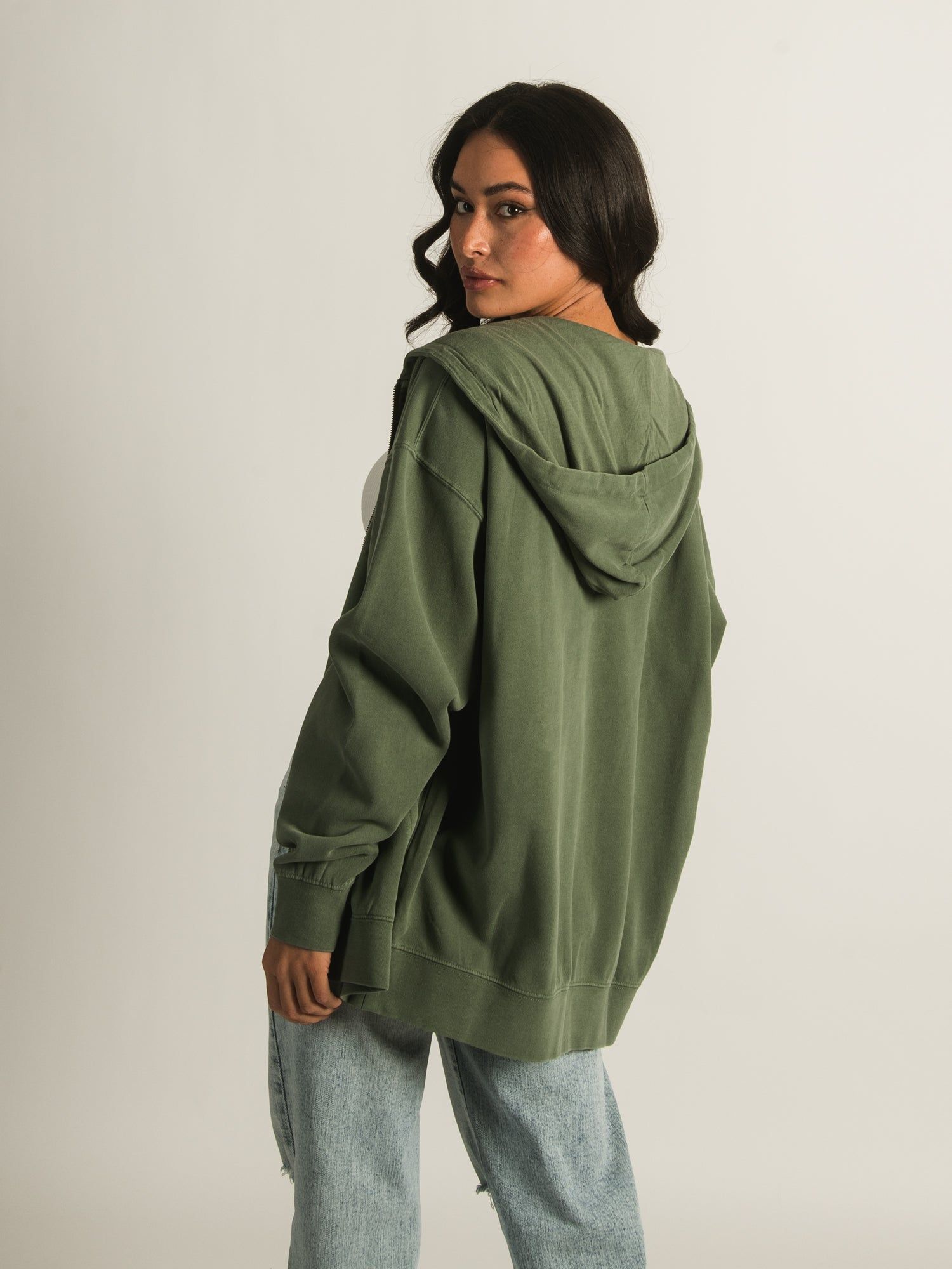 HARLOW MARIAH OVERSIZED ZIP HOODIE - CLEARANCE sold by Boathouse product image thumbnail 4