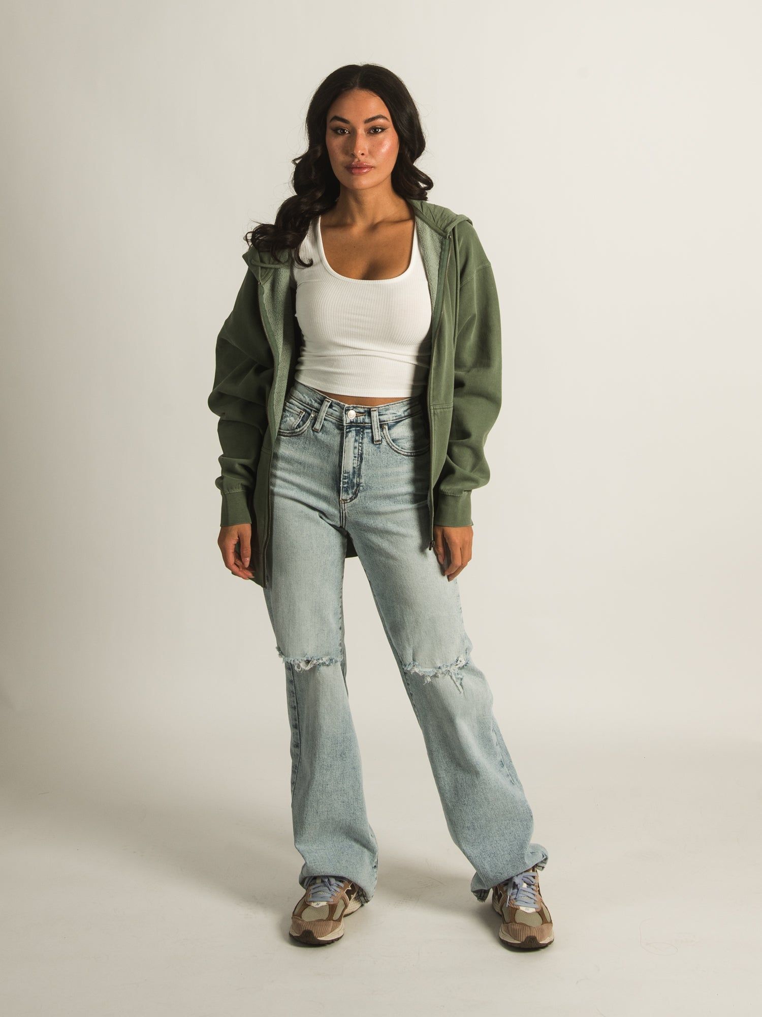 HARLOW MARIAH OVERSIZED ZIP HOODIE - CLEARANCE sold by Boathouse product image thumbnail 2