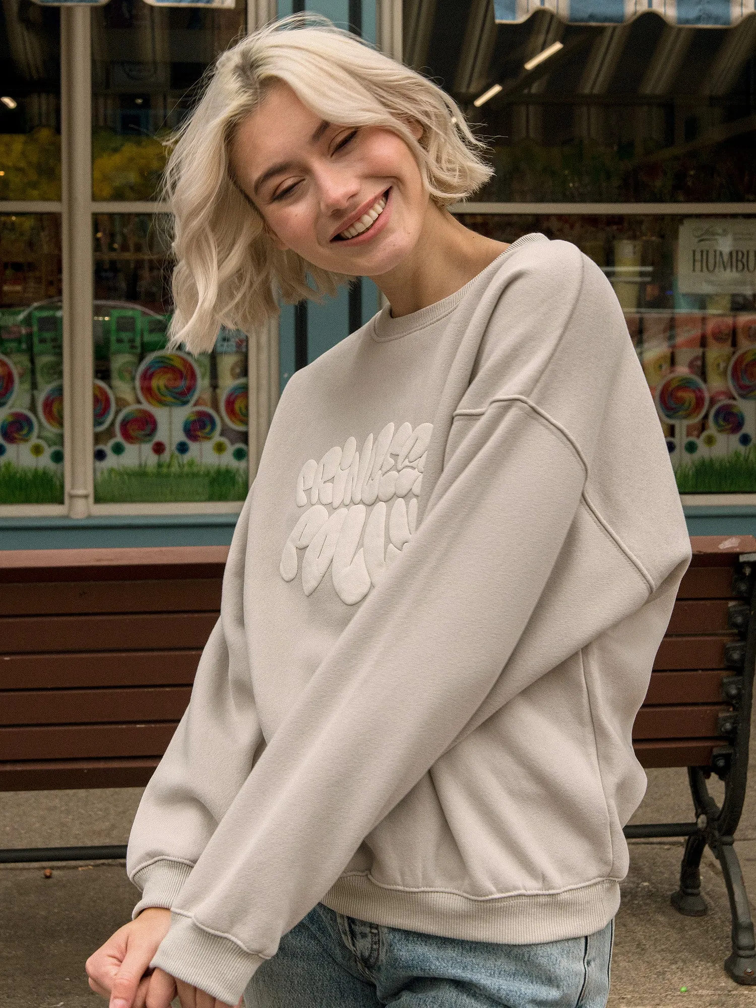 PRINCESS POLLY PRINCESS POLLY CREWNECK TEXT - CLEARANCE sold by Boathouse