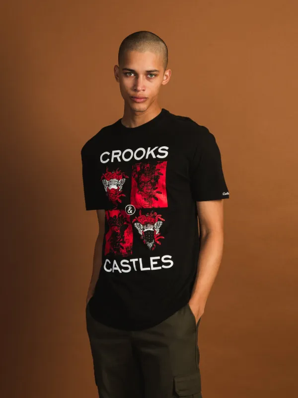 CROOKS & CASTLES CHECKER MEDUSA T-SHIRT sold by Boathouse