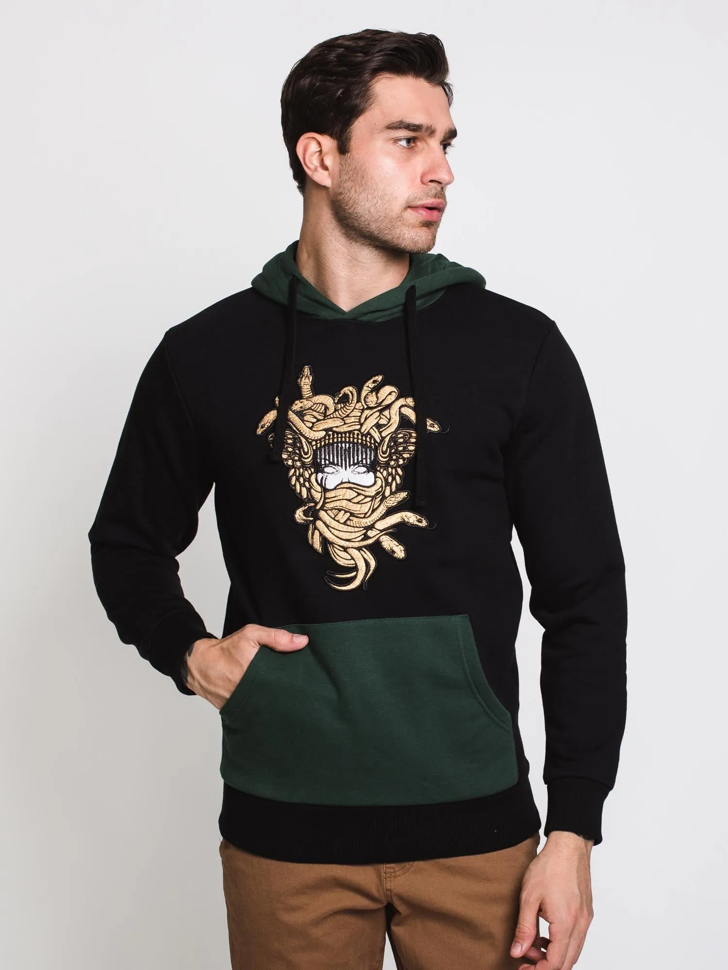 CROOKS & CASTLES GOLD MEDUSA PULLOVER HOODIE - CLEARANCE sold by Boathouse