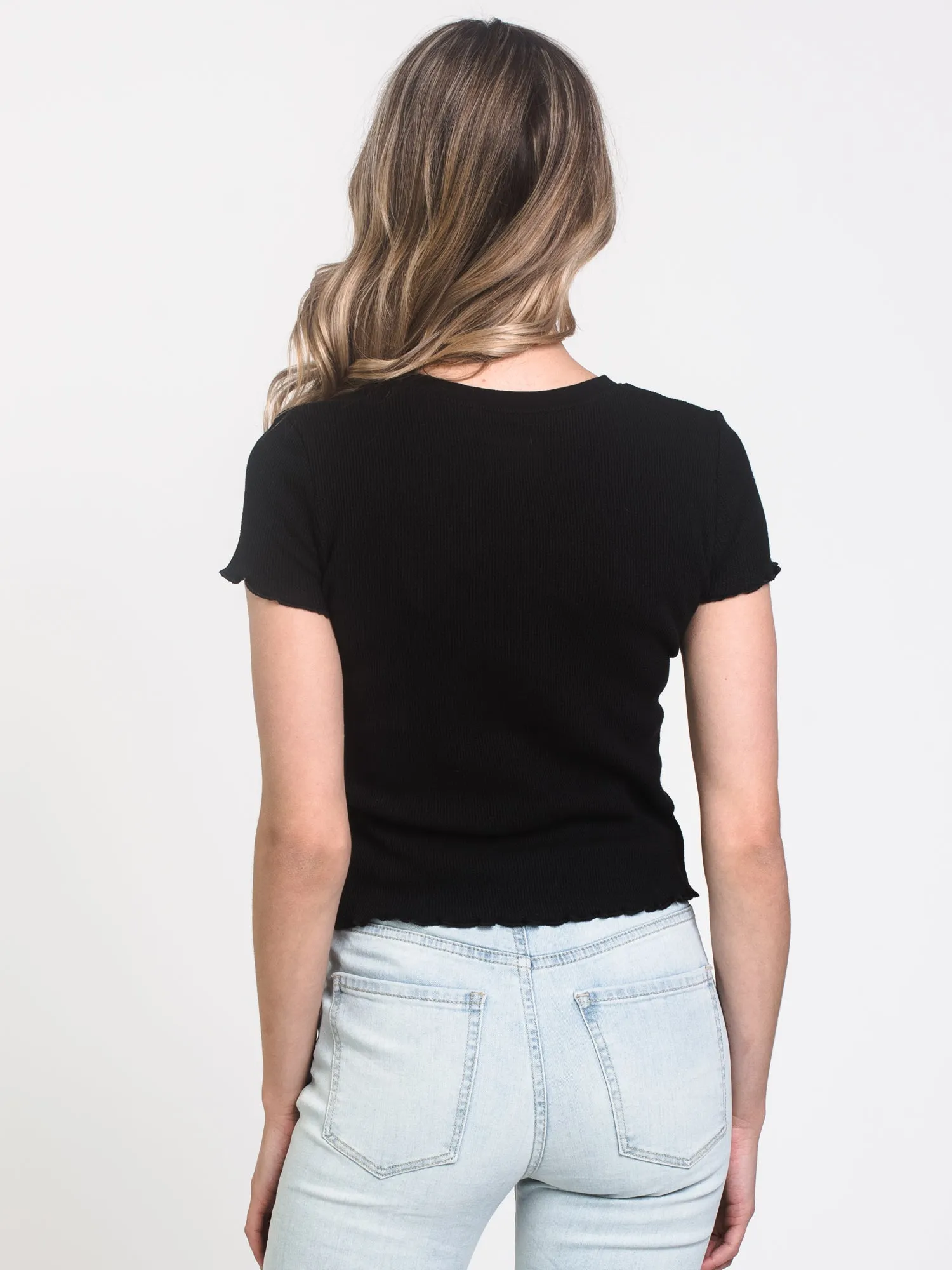 WOMENS WAFFLE CROPPED TEE - CLEARANCE sold by Boathouse product image thumbnail 2