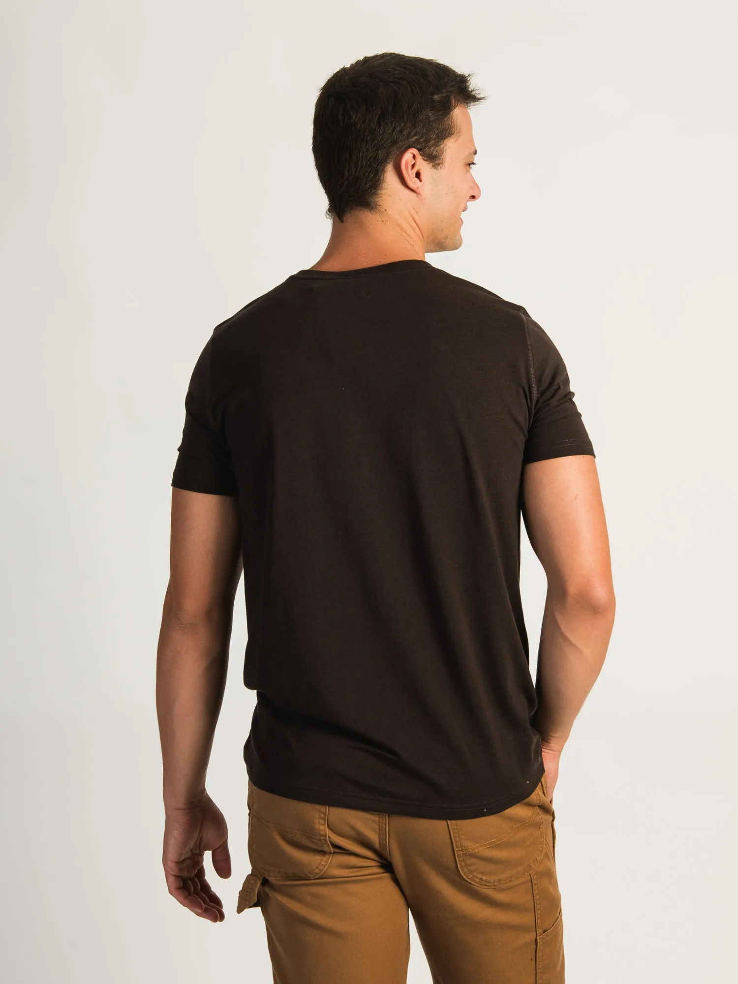 VICTOR CREWNECK TEE - BROWN sold by Boathouse product image thumbnail 2