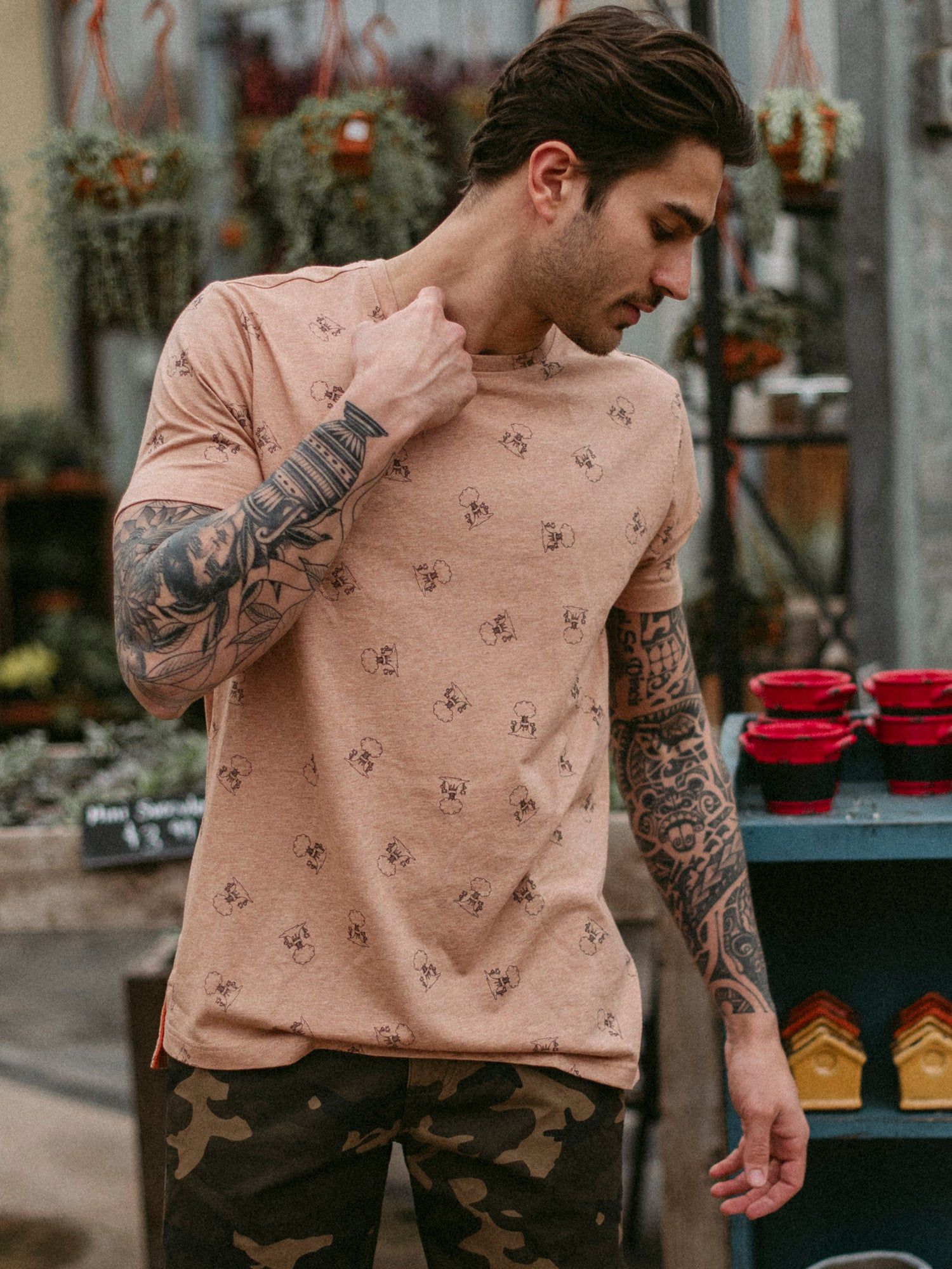 MENS NORTON DITSY PRINT T - CLEARANCE sold by Boathouse