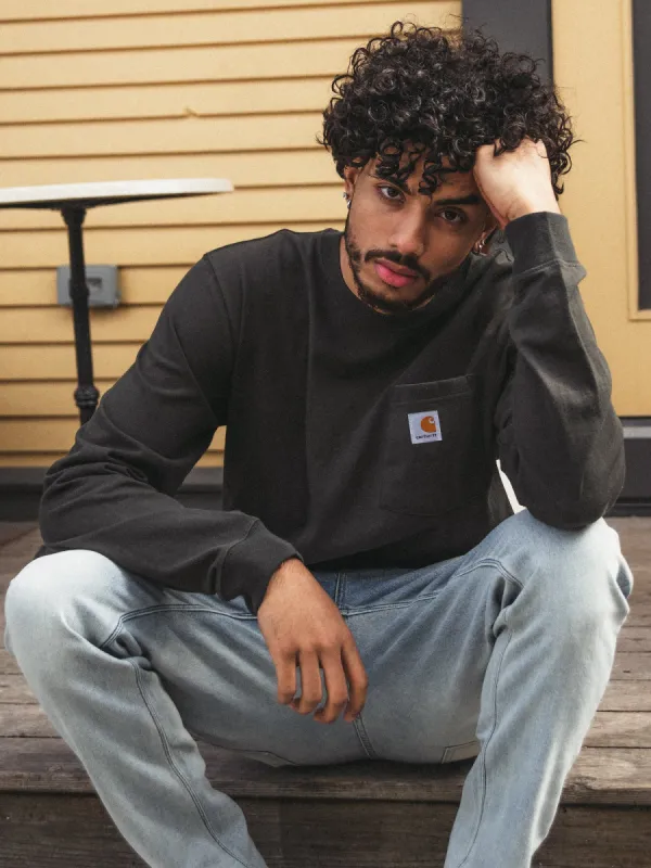 CARHARTT LONG SLEEVE POCKET CRAFTMAN GRAPHIC TEE - CLEARANCE sold by Boathouse