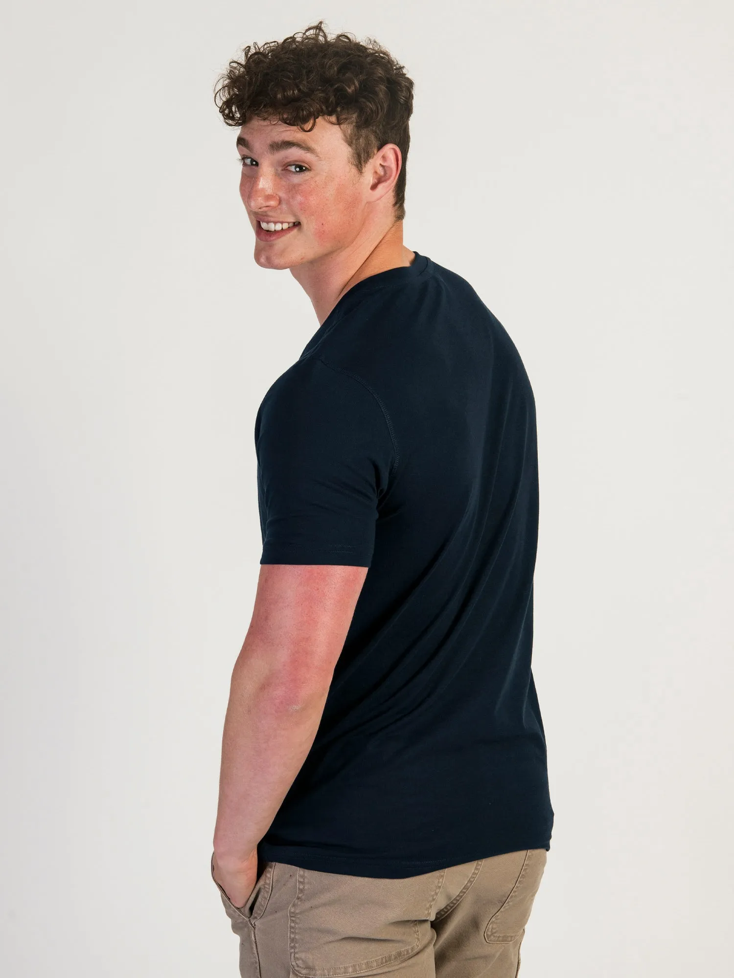 VICTOR V-NECK TEE - NAVY sold by Boathouse product image thumbnail 3